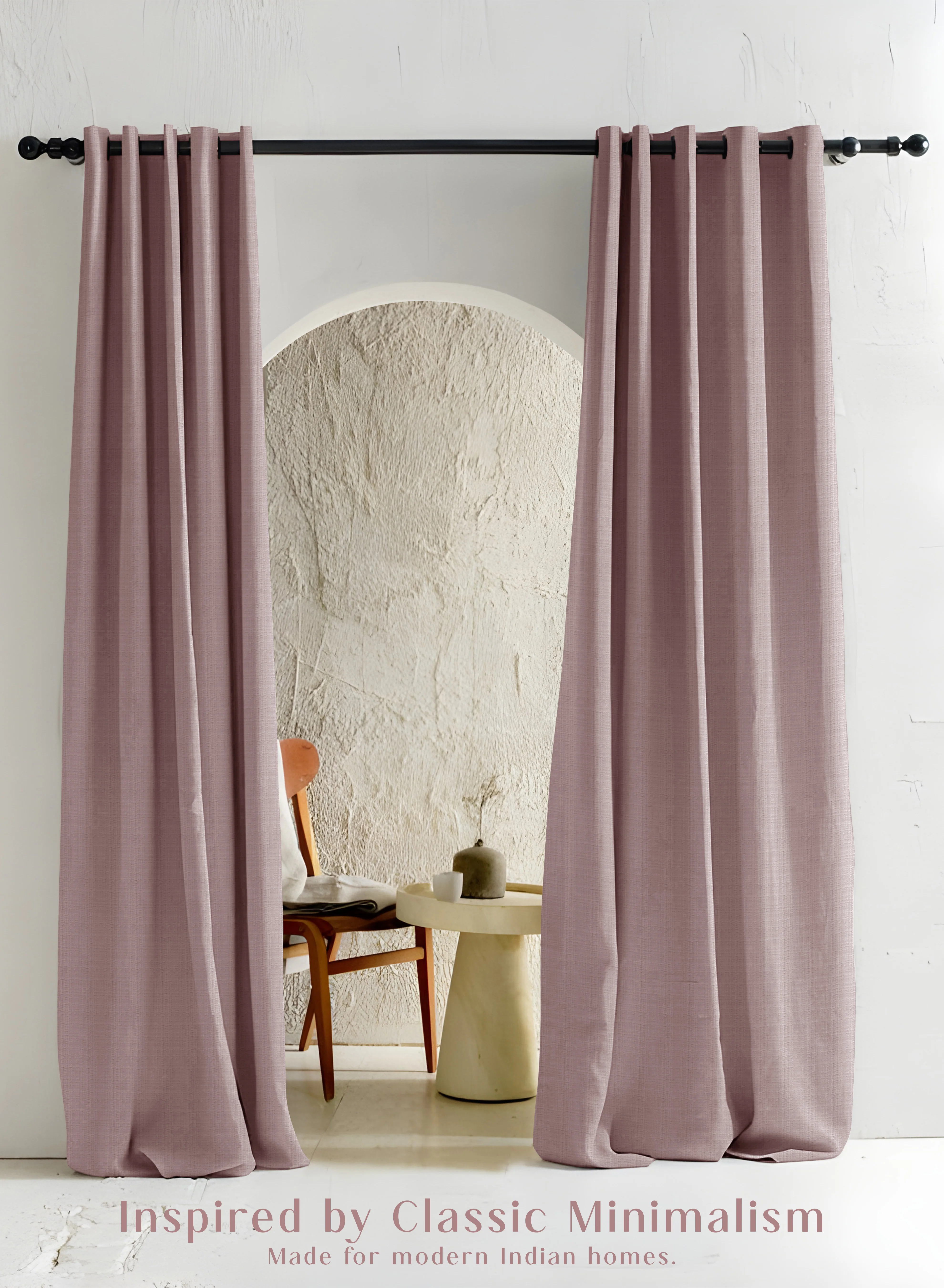 Detailed Cocoon Minimal Texture Blackout Curtains Modern Aesthetic Total Light Block Ash Brown Set of 2 Fully CustomizableThe Guide to Measuring and Choosing Curtains Safe