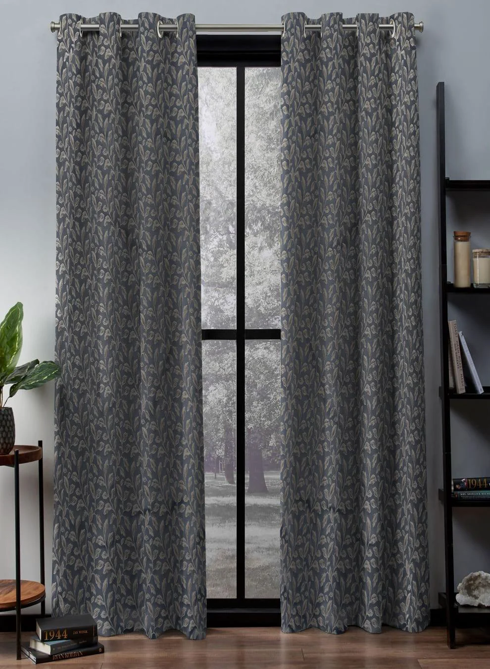 Optimized Flavia Jacquard Blackout Curtains Intricate Leaf Design Total Light Block Comet Blue Set of 2 Fully CustomizableThe Guide to Measuring and Choosing Curtains Powerful