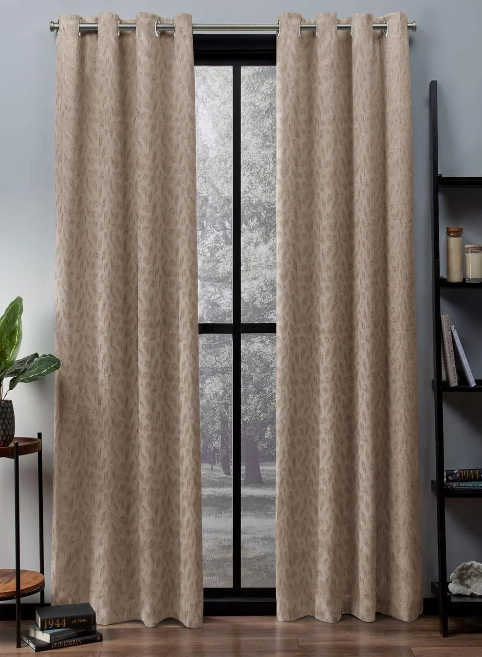 Original Design Flavia Jacquard Blackout Curtains Intricate Leaf Design Total Light Block Cream Set of 2 Fully CustomizableThe Guide to Measuring and Choosing Curtains Comfortable