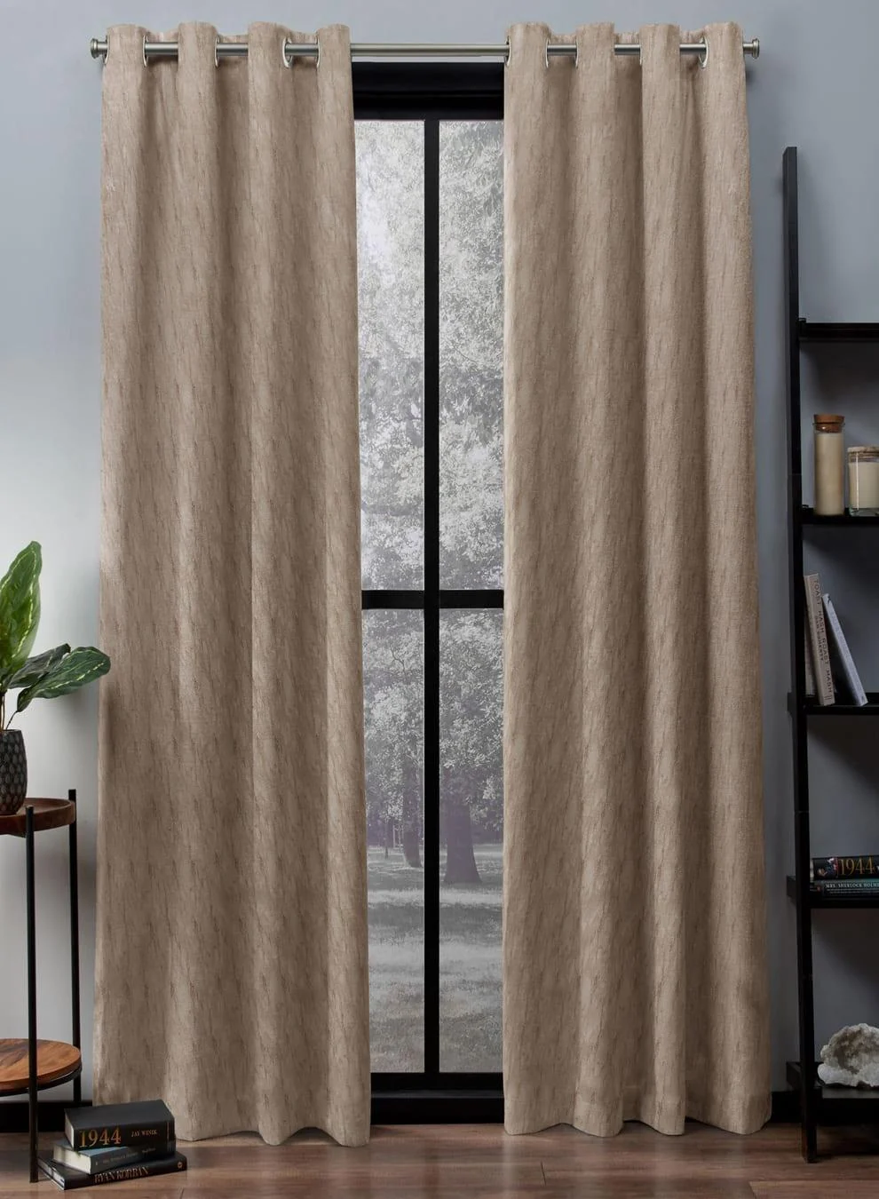 Responsible Flavia Jacquard Blackout Curtains Artistic Texture Total Light Block Cream Set of 2 Fully CustomizableThe Guide to Measuring and Choosing Curtains Reusable