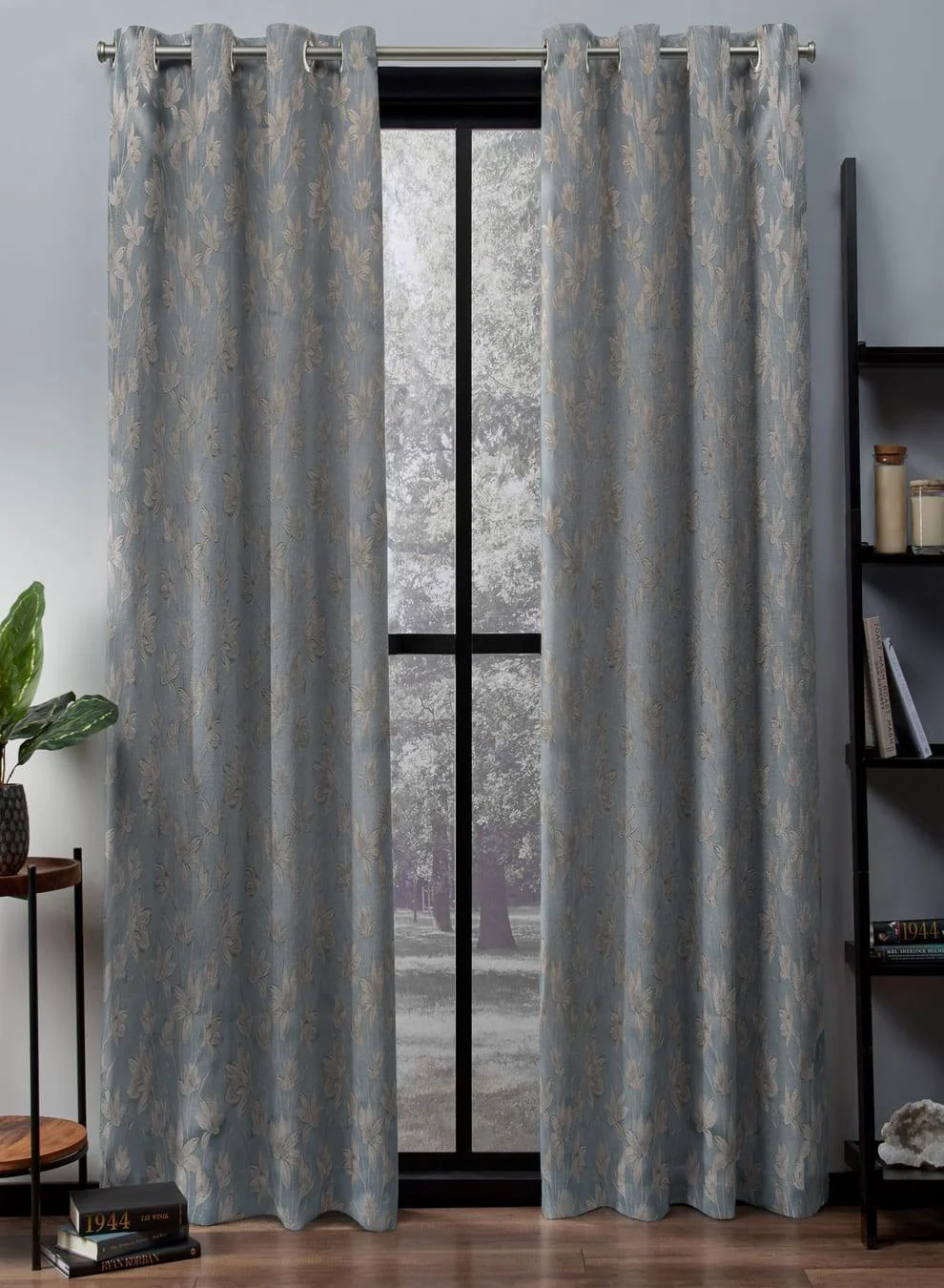 Versatile Flavia Jacquard Blackout Curtains Luxe Botanical Weave Total Light Block Sea Green Set of 2 Fully CustomizableThe Guide to Measuring and Choosing Curtains Optimized