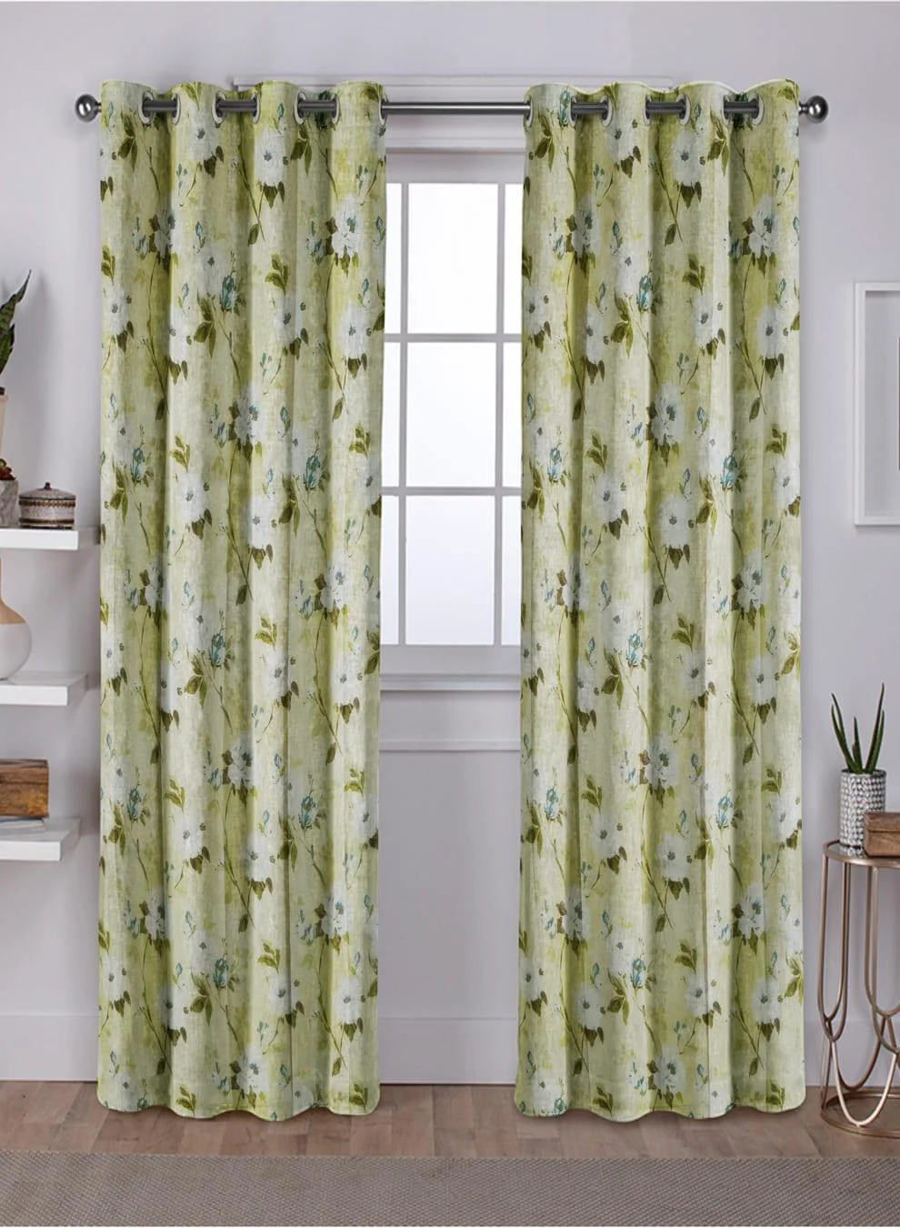 Smooth Solana Blackout Curtains Elegant Floral Print Total Light Block Canary Yellow Set of 2 Fully CustomizableThe Guide to Measuring and Choosing Curtains Verified