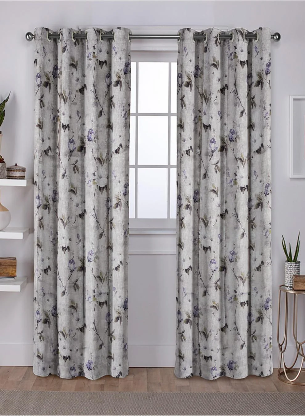 Premium Solana Blackout Curtains Elegant Floral Print Total Light Block Soft Purple Set of 2 Fully CustomizableThe Guide to Measuring and Choosing Curtains Optimized