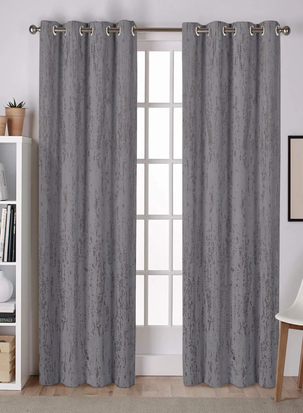 Premium Material Lyon Cotton Blackout Curtains Premium Foil Print Total Light Block Soft Blue Set of 2 Fully CustomizableThe Guide to Measuring and Choosing Curtains Fashionable