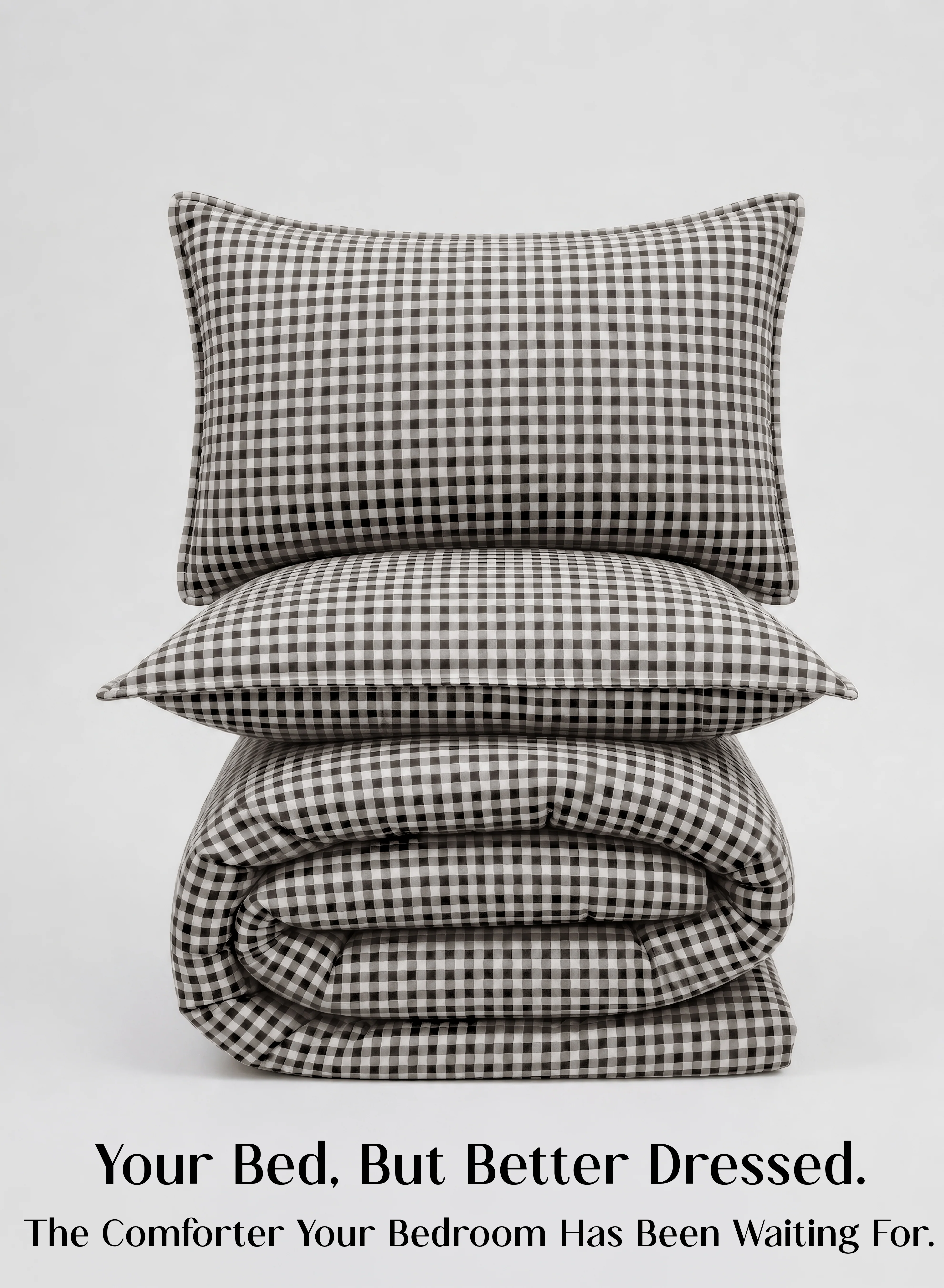User-Friendly Crayonic™ 5-Piece AC Comforter Set Signature Designer Comforter Set Midnight Gingham Safe