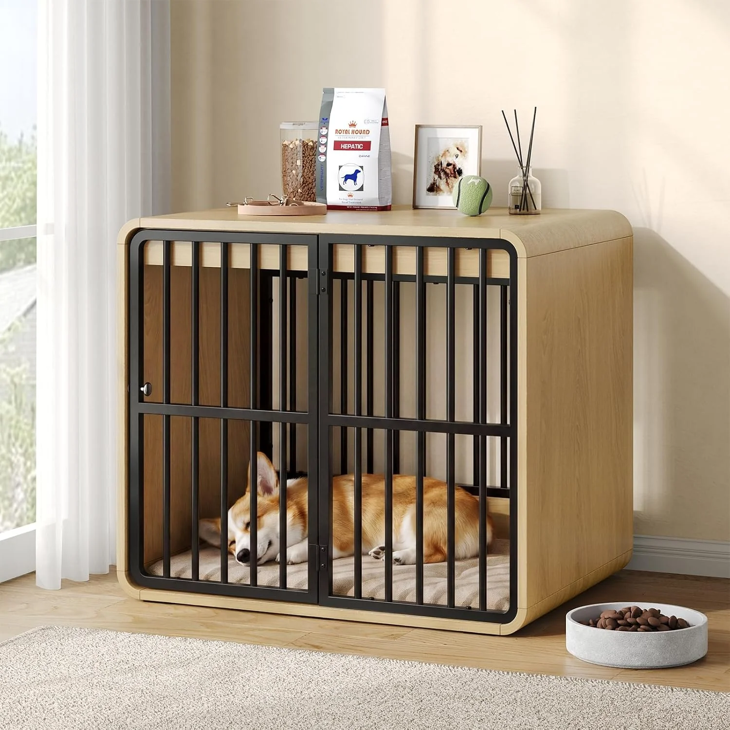 Certified Dog Crate Furniture Indoor Dog Kennel Decorative Pet House End Table for Small to Large DogsDog Crate Furniture Indoor Dog Kennel Decorative Pet House End Table for Small to Large Dogs Luxury