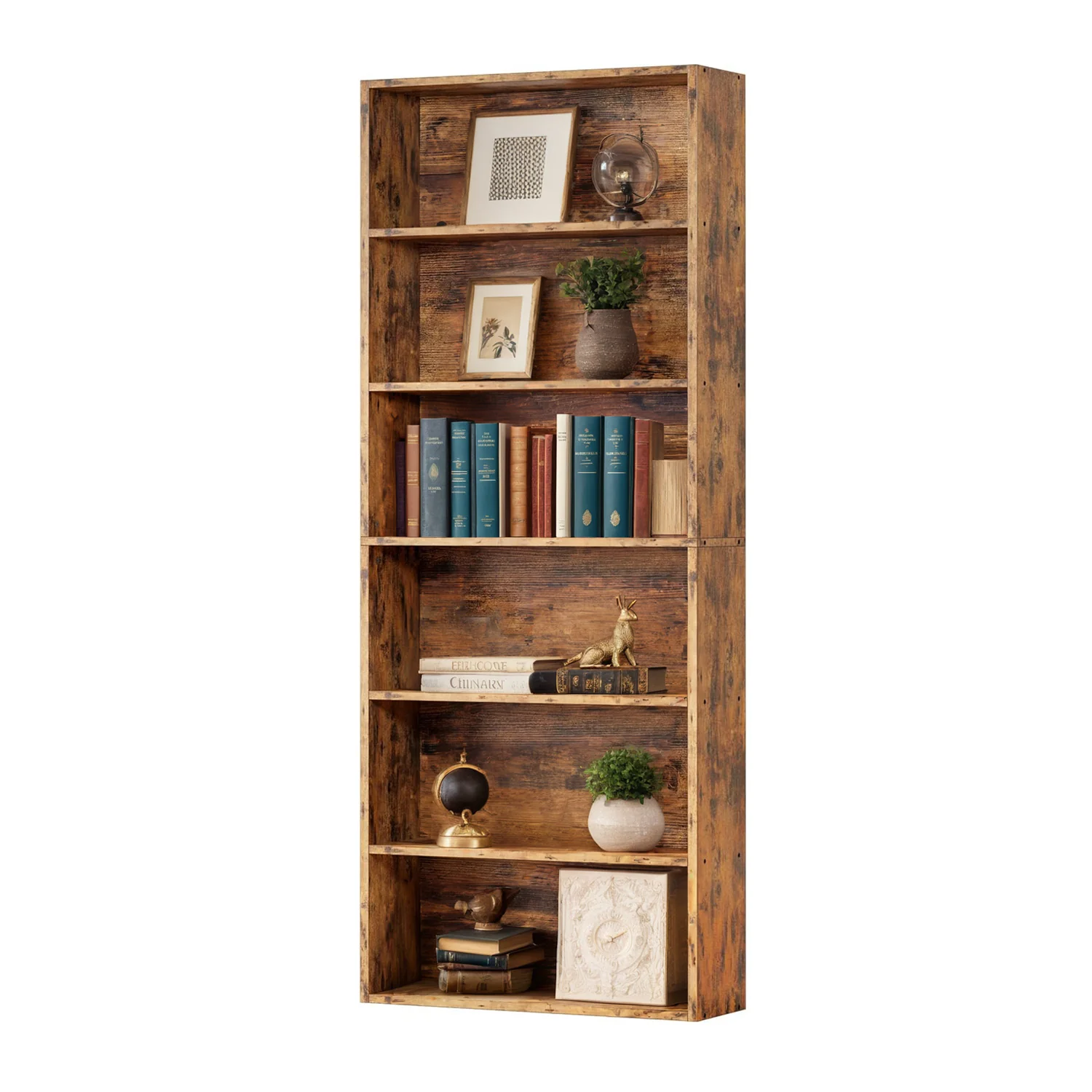 Casual Industrial Bookshelves Bookcases 6 Shelf Storage Shelves Floor Standing 70 Inches HighIndustrial Bookshelves Bookcases 6 Shelf Storage Shelves Floor Standing 70 Inches High Official
