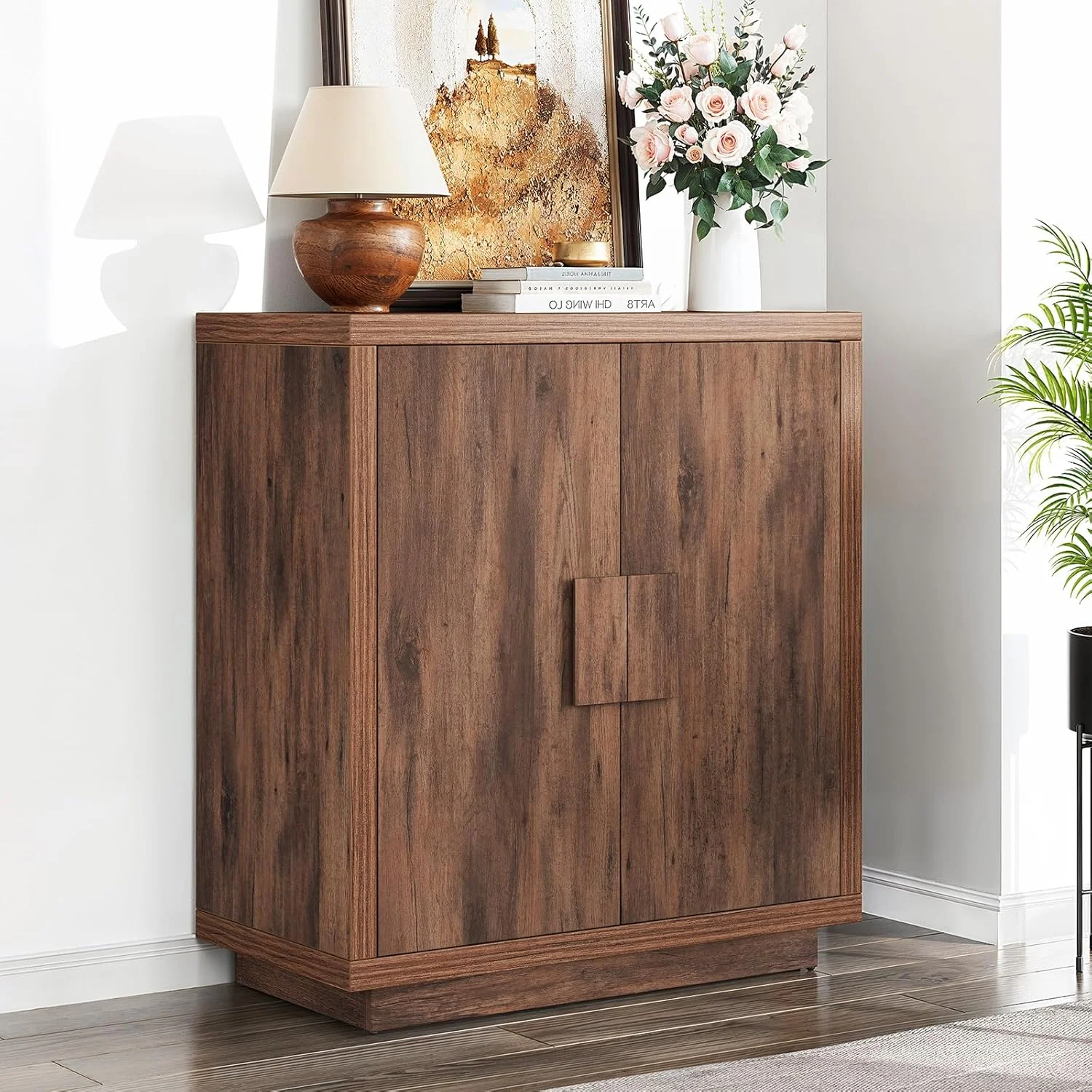 World-Class 32 Inch Sideboard Cabinet with Storage Buffet Cabinet with 2 Doors Adjustable Shelf Wooden TV Stand32 Inch Sideboard Cabinet with Storage Buffet Cabinet with 2 Doors Adjustable Shelf Wooden TV Stand Trendy