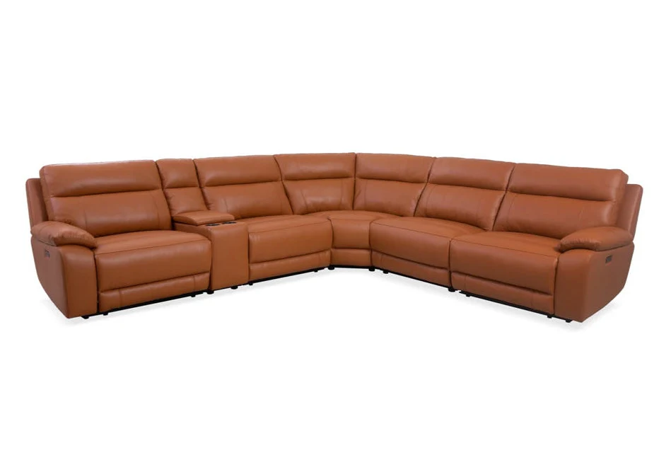 Long-Lasting Sahara Electric Corner Leather Lounge Convenient