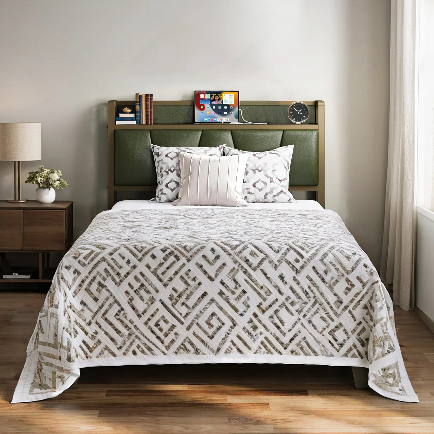 Clean Upholstered Bed Frame Twin Twin XL Bed Frame with Storage Headboard Charging StationUpholstered Bed Frame Twin Twin XL Bed Frame with Storage Headboard Charging Station Safe