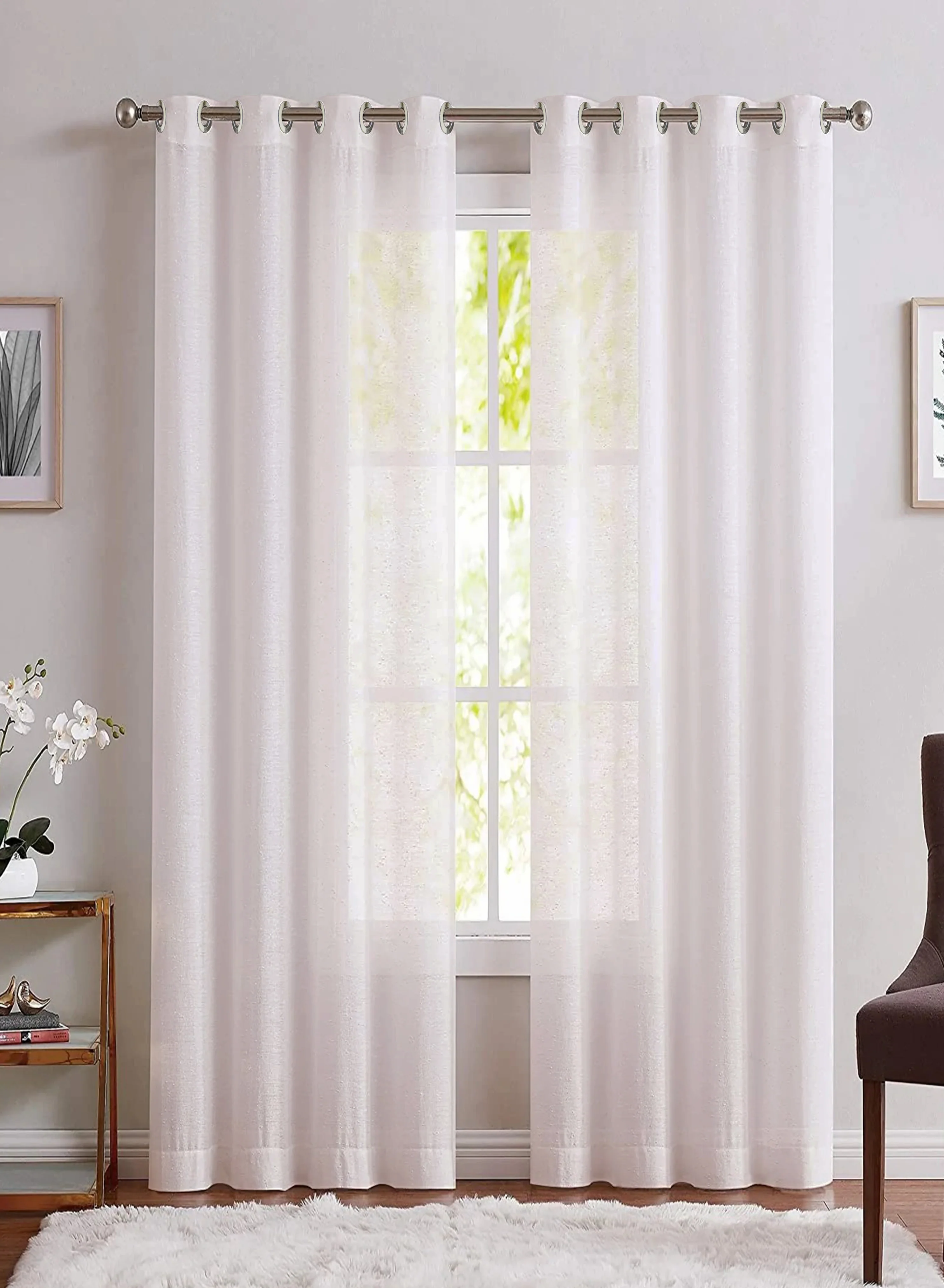 Premium Casper Plain Sheer Curtains White Set of 2The Guide to Measuring and Choosing Curtains Relaxed