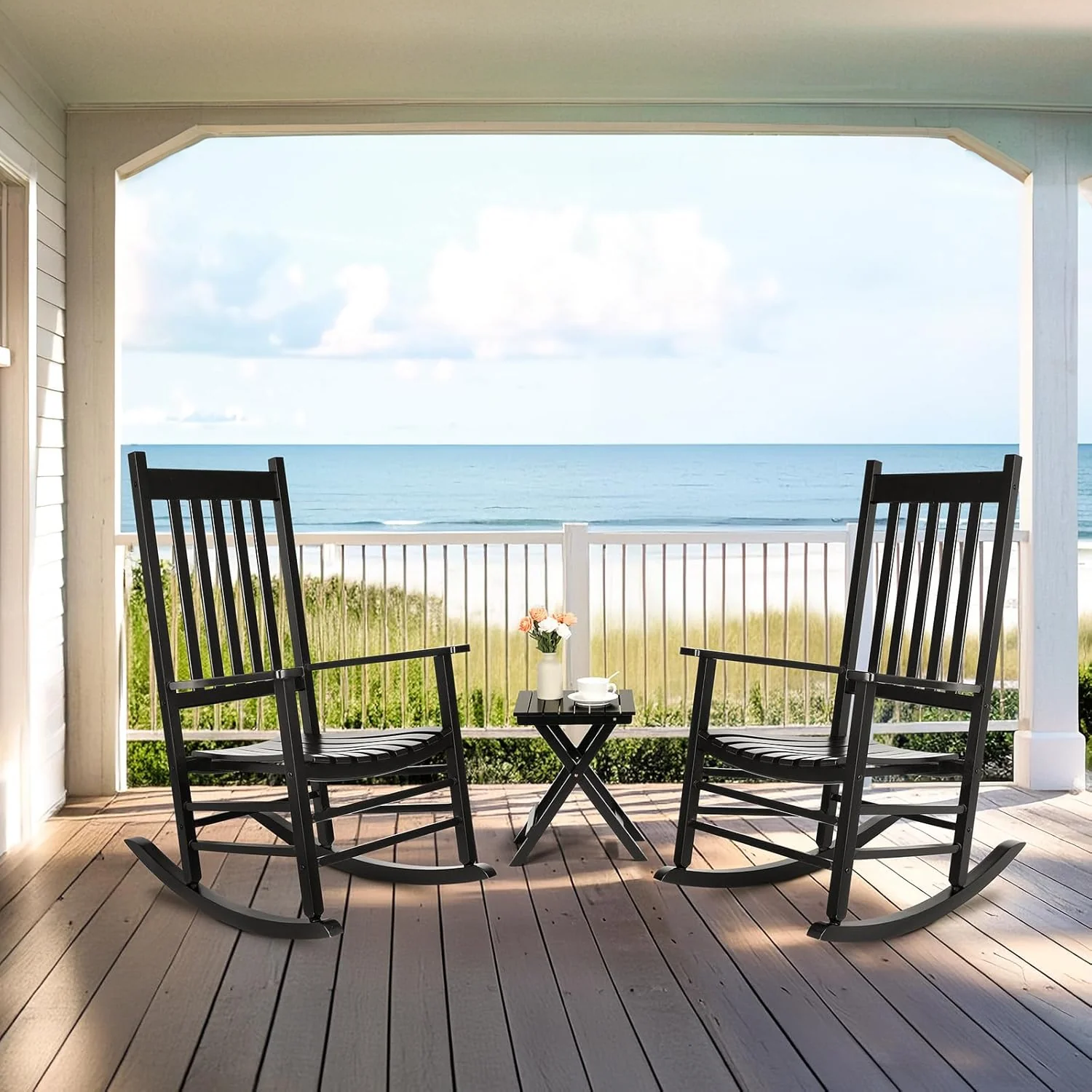 Healthy Outdoor Rocking Chair Set of 2 with Side Table Rocking Chair Patio Set of 3Outdoor Rocking Chair Set of 2 with Side Table Rocking Chair Patio Set of 3 Convenient
