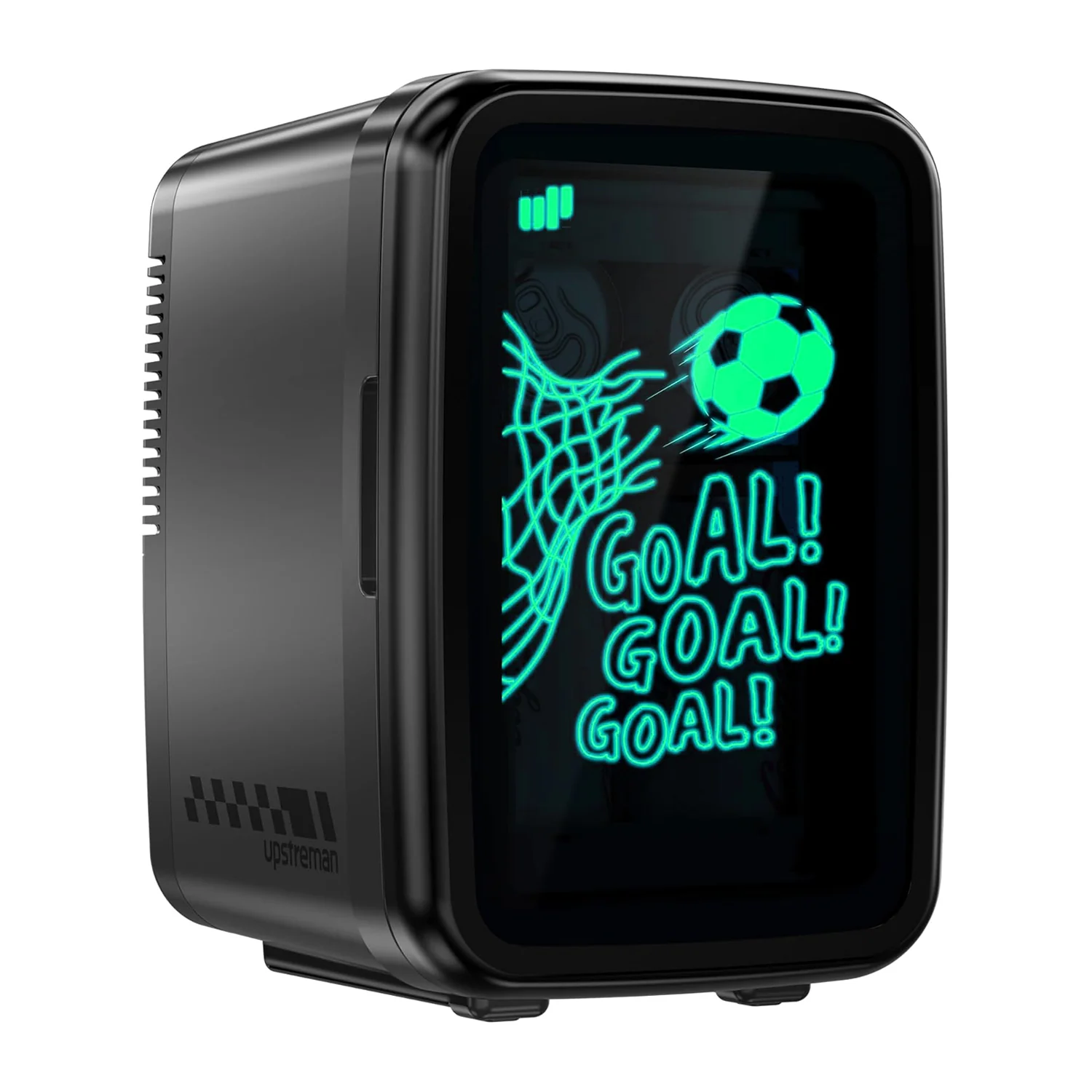 Dependable Mini Fridge 4L Football Print Compact Refrigerator with 7-Color LED Lights Portable Cooler Warmer for Bedroom Car SkincareMini Fridge 4L Football Print Compact Refrigerator with 7-Color LED Lights Portable Cooler Warmer for Bedroom Car Skincare Responsible