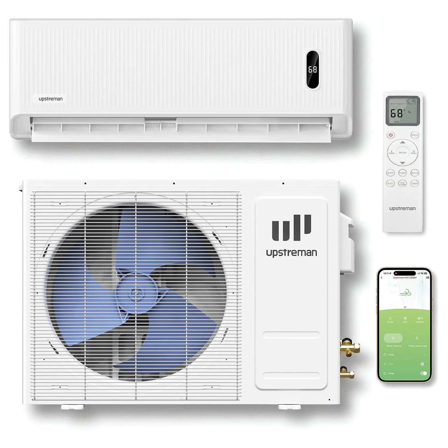 Specialty DIY Mini Split Air Conditioner 12 000 BTU Ductless Inverter Heat Pump with WiFi 230V 18 SEER2 Mini Split ACDIY Mini Split Air Conditioner 12 000 BTU Ductless Inverter Heat Pump with WiFi 230V 18 SEER2 Mini Split AC Casual