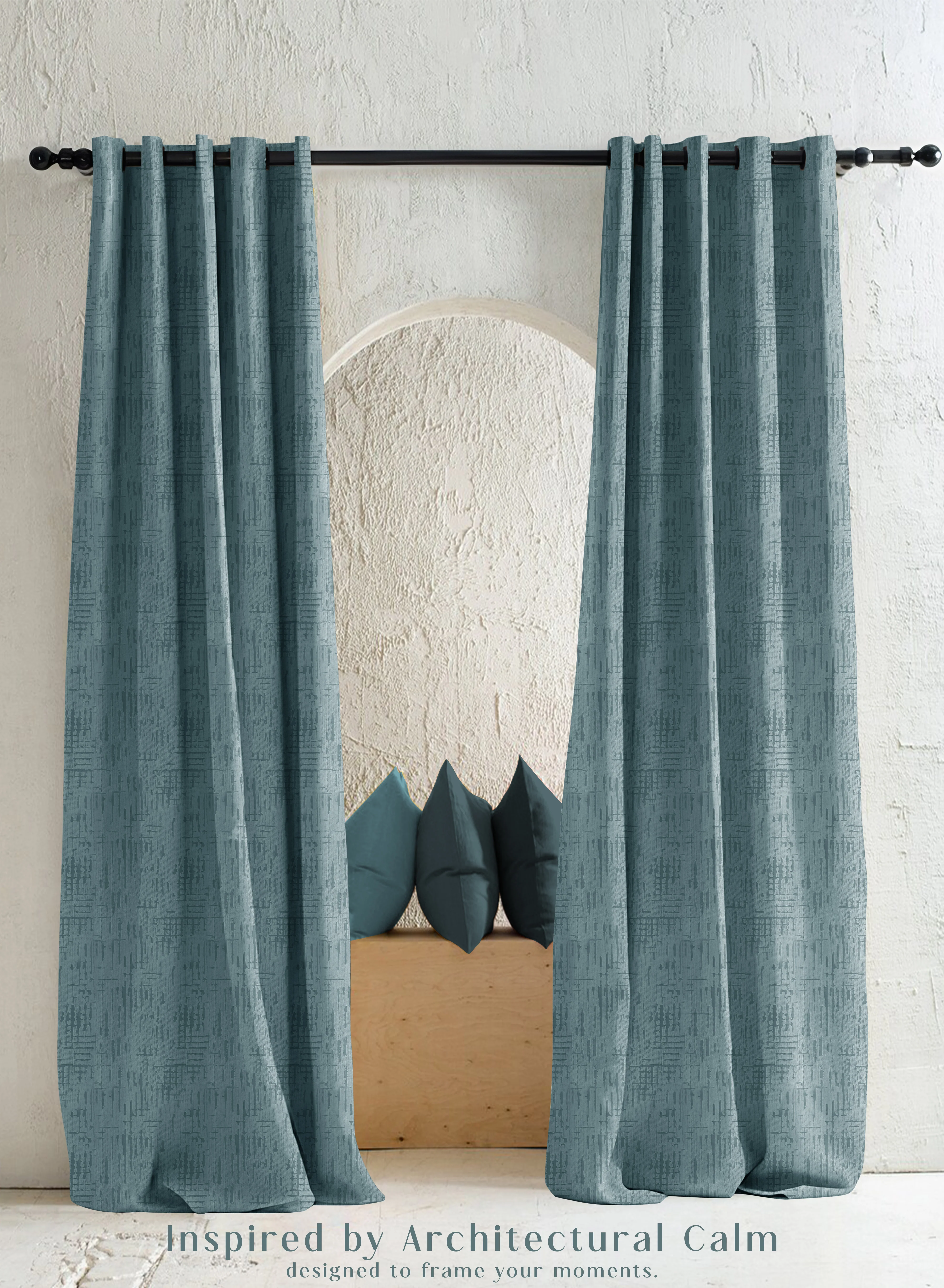 Healthy Elsa Textured Blackout Curtains Modern Aesthetic Total Light Block Seafoam Green Set of 2 Fully CustomizableThe Guide to Measuring and Choosing Curtains Minimalist