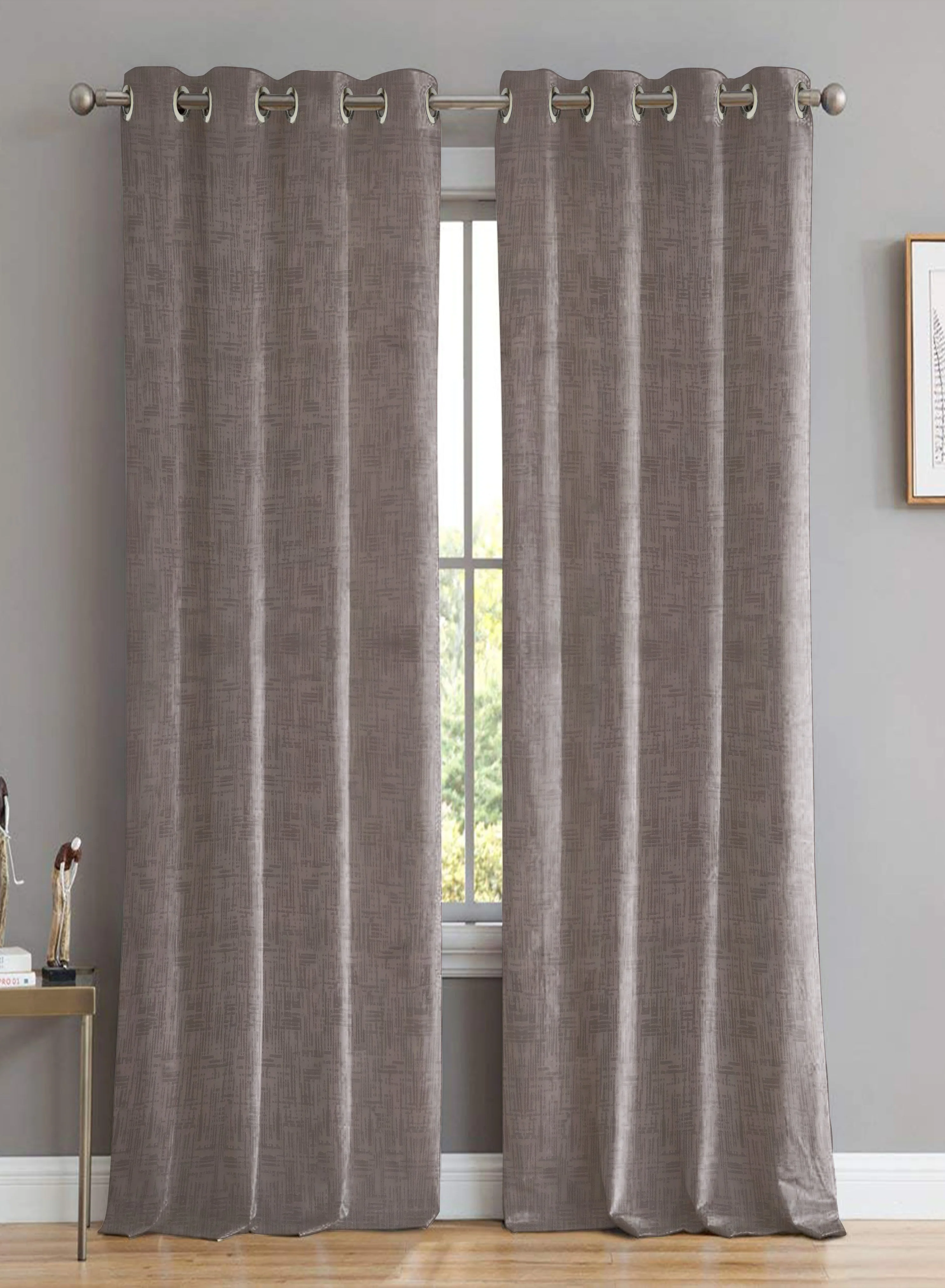 Responsible Elwana Jacquard Blackout Curtains Brown Set of 2 Pattern 2 The Guide to Measuring and Choosing Curtains Dependable