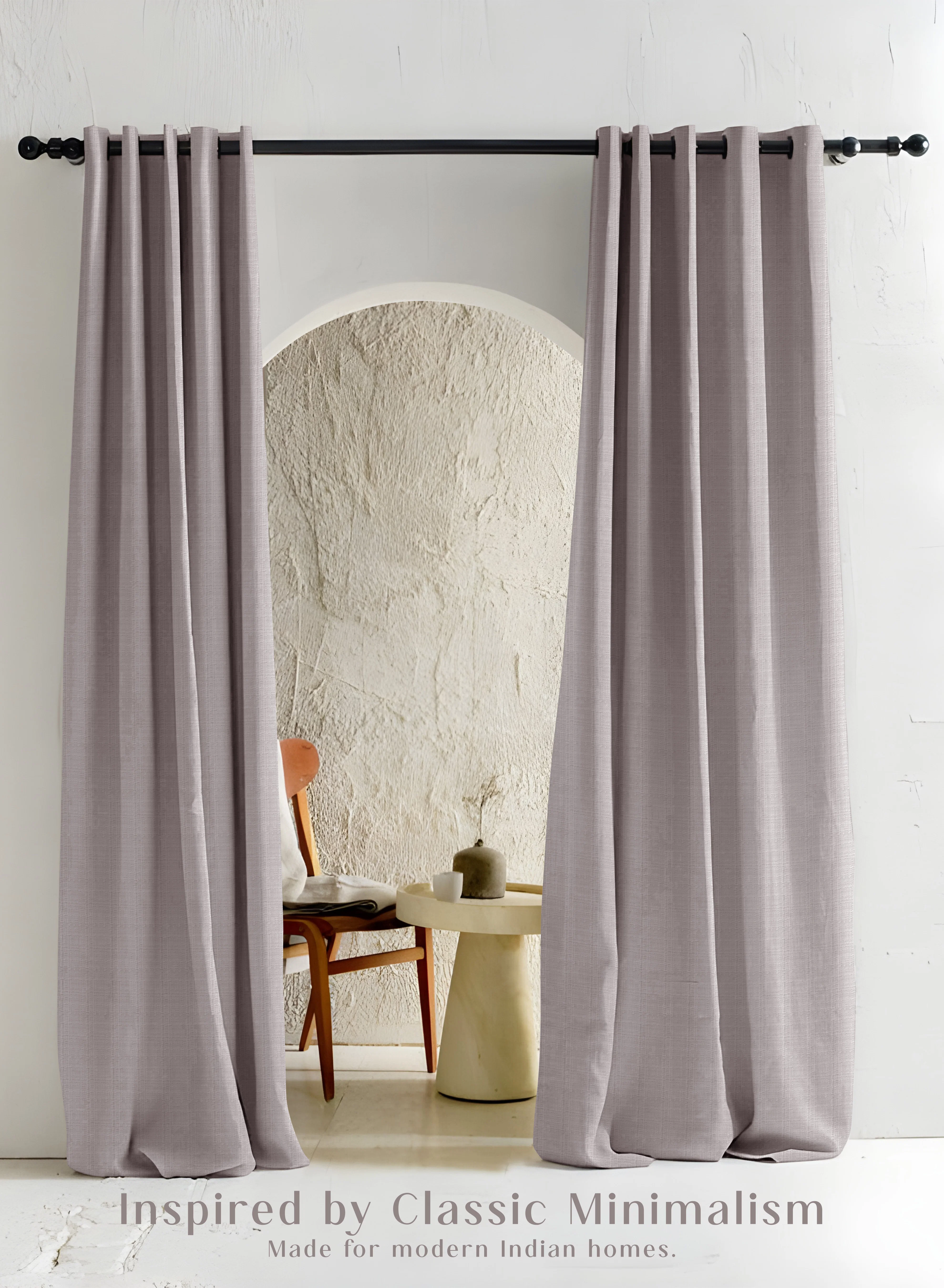 Efficient Cocoon Minimal Texture Blackout Curtains Modern Aesthetic Total Light Block Gray Set of 2 Fully CustomizableThe Guide to Measuring and Choosing Curtains Exclusive