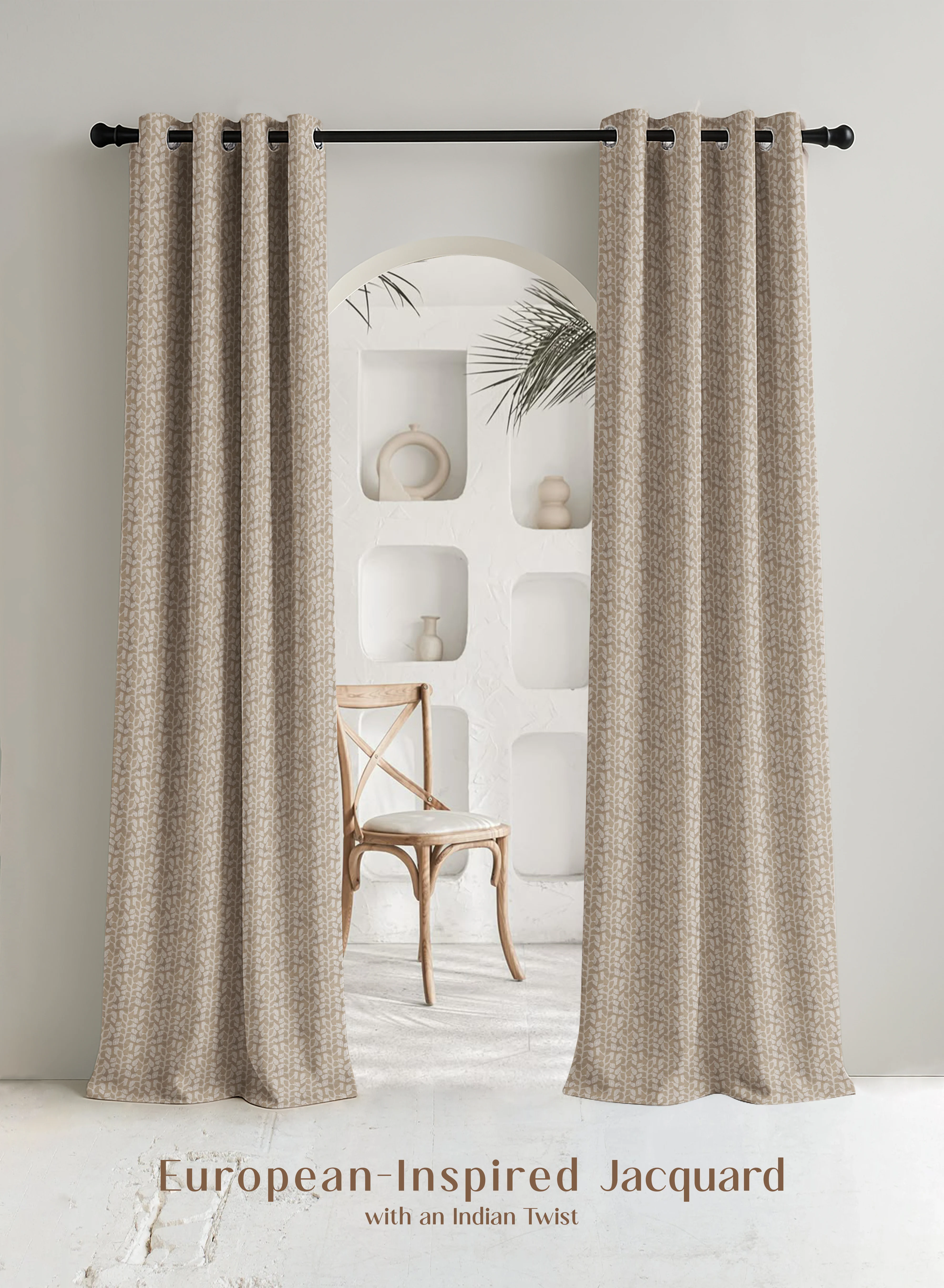 Outstanding Eudora Jacquard Blackout Curtains Pebble Jacquard Weave Total Light Block Tan Set of 2 Fully CustomizableThe Guide to Measuring and Choosing Curtains Exclusive