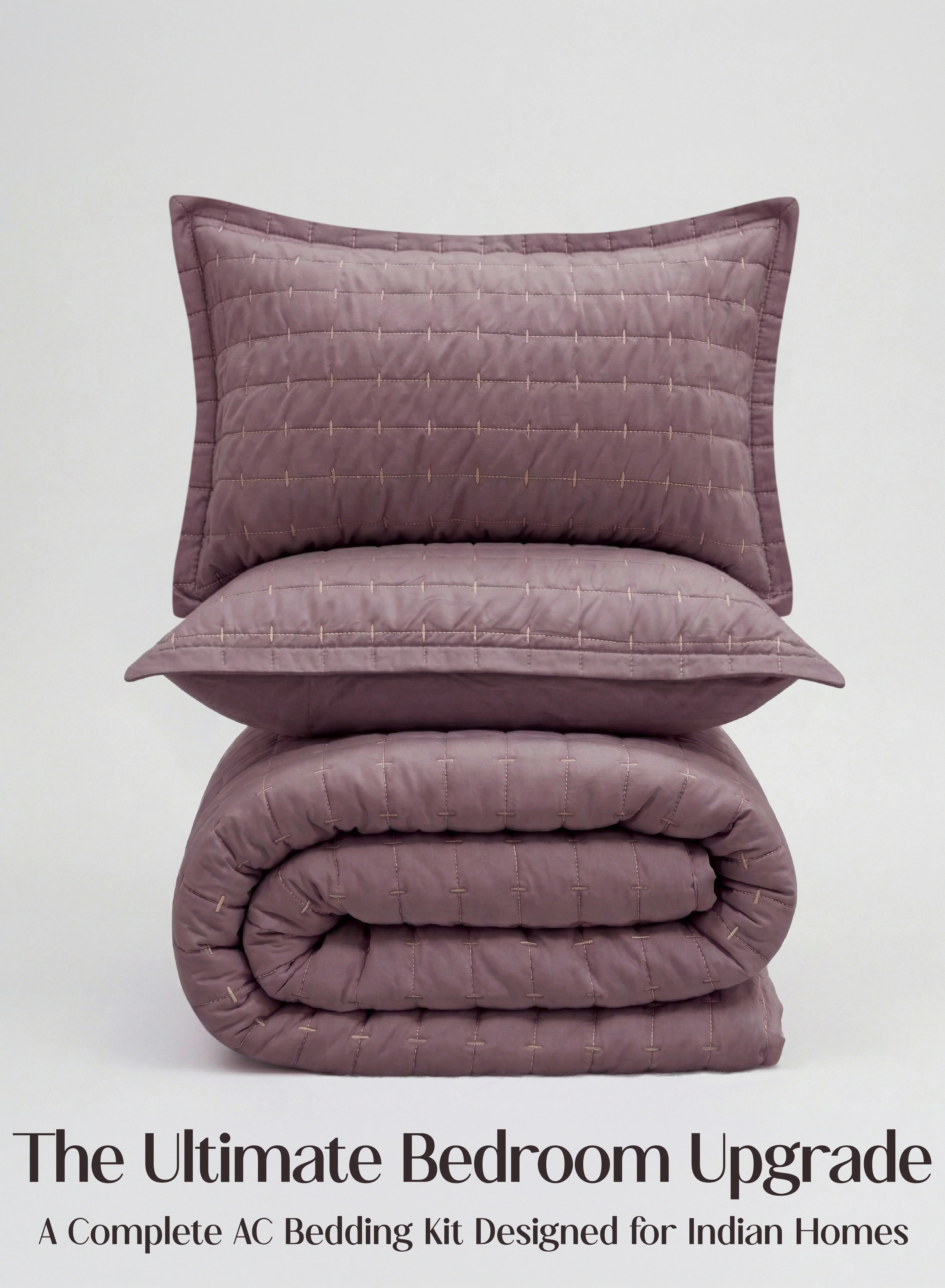 Dependable CloudTouch™ 8-Piece AC Bedding Set Complete Bedroom Upgrade in One Set Mulberry Secure