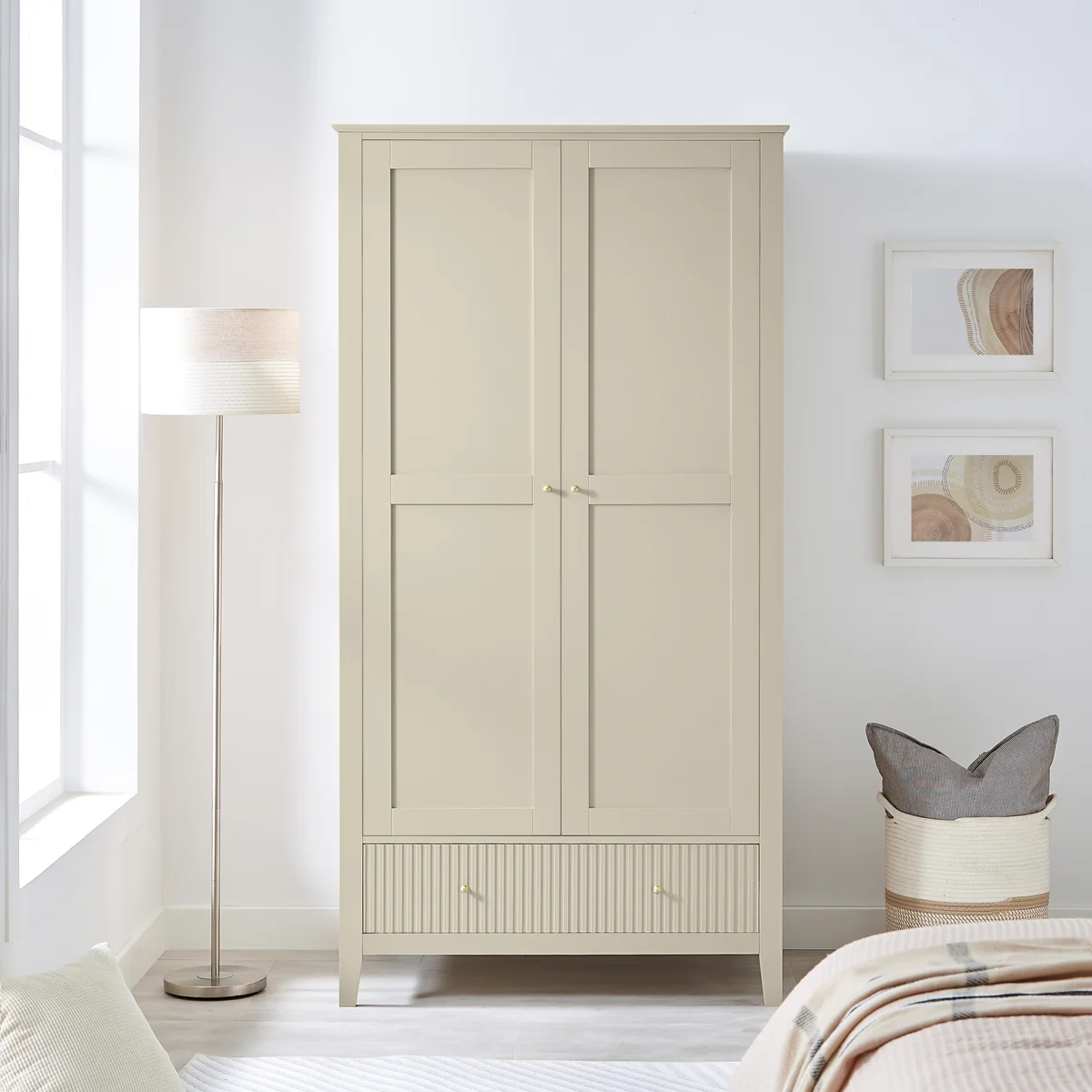 Enhanced Double Wardrobe – Hales Taupe Range Modern