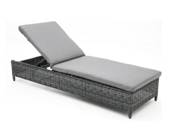 Effective Miami Outdoor Sun Lounge Castle Grey Wicker Premium Material