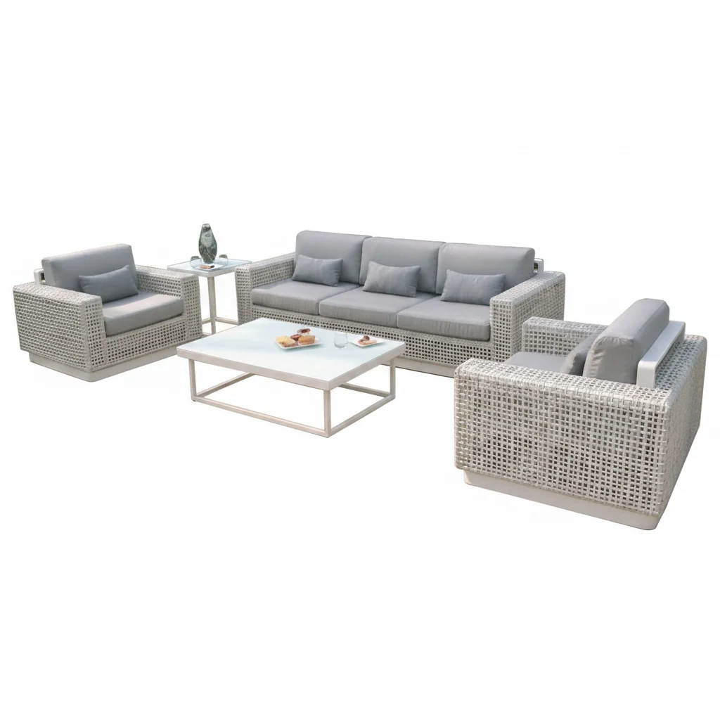 Fashionable ATLANTA 5pce Wicker Deep Seat Setting Easy-to-Use
