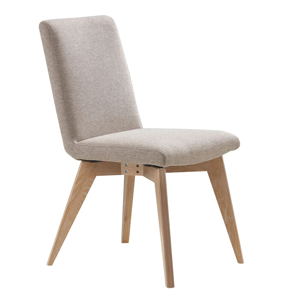Secure Manhattan Fabric Dining Chair Brown Advanced