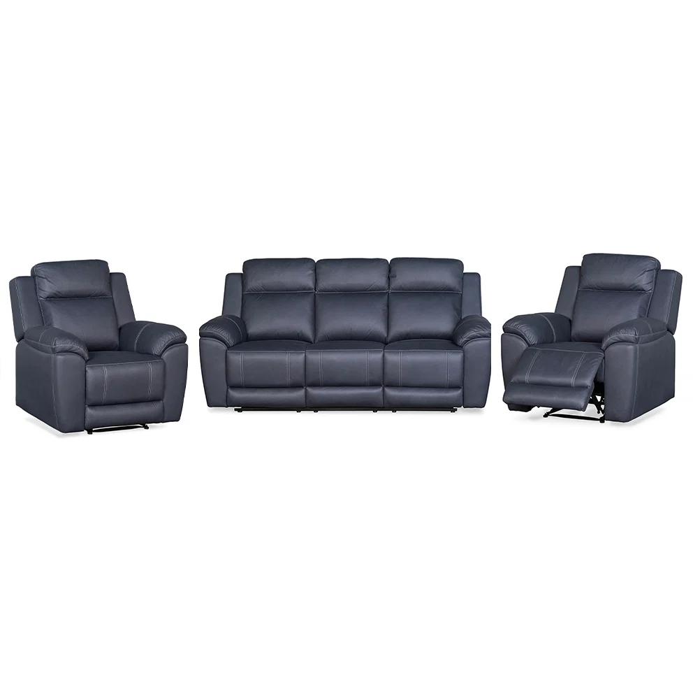 Exclusive Lennox 3pce Recliner Lounge Suite Manual Stylish