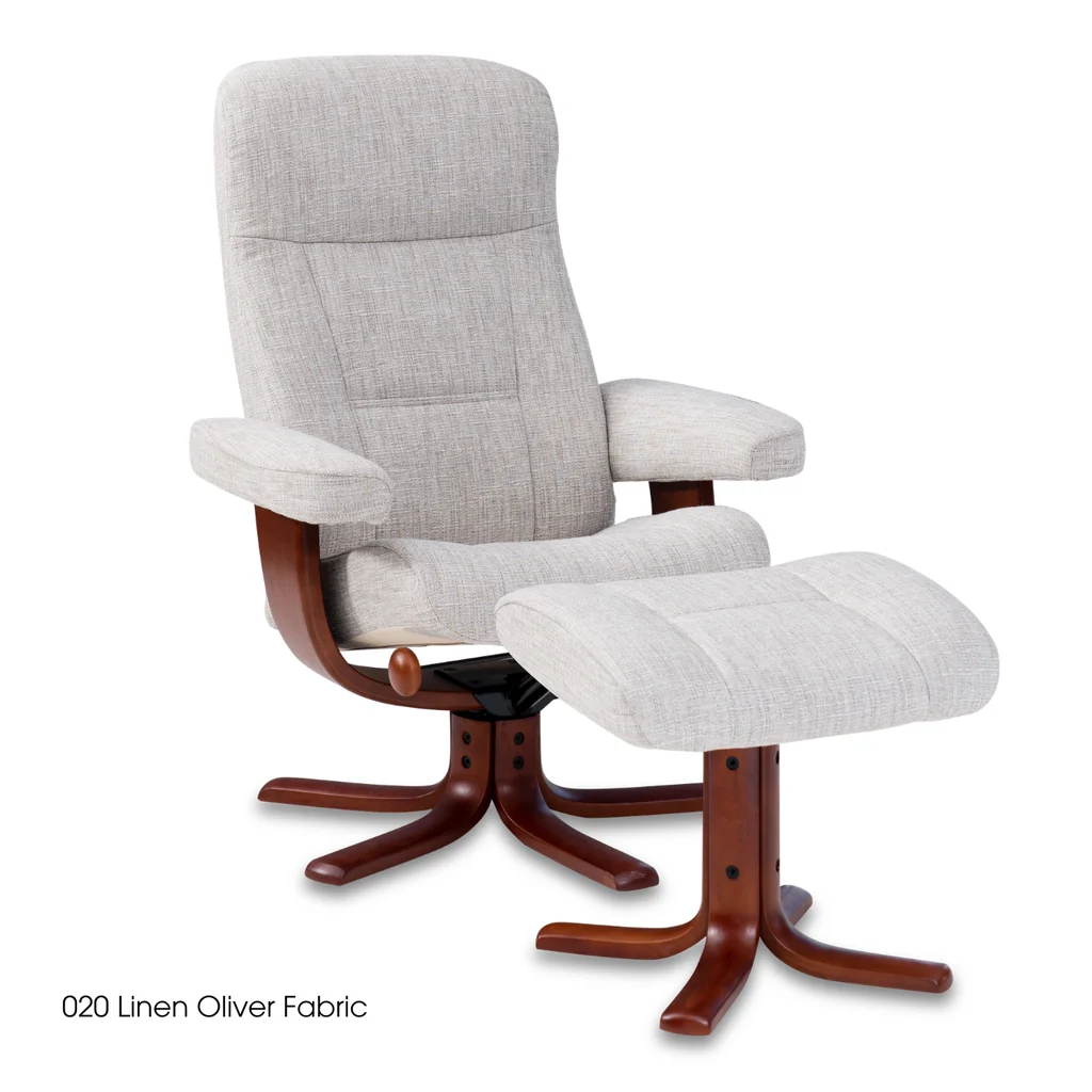 Modern IMG Nordic 11 Chair with Footstool Fabric Powerful
