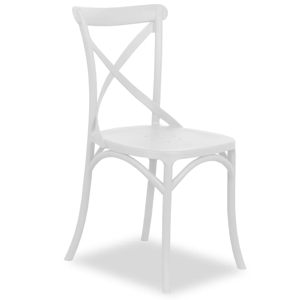 Practical Heritage Outdoor Dining Chair White Pure