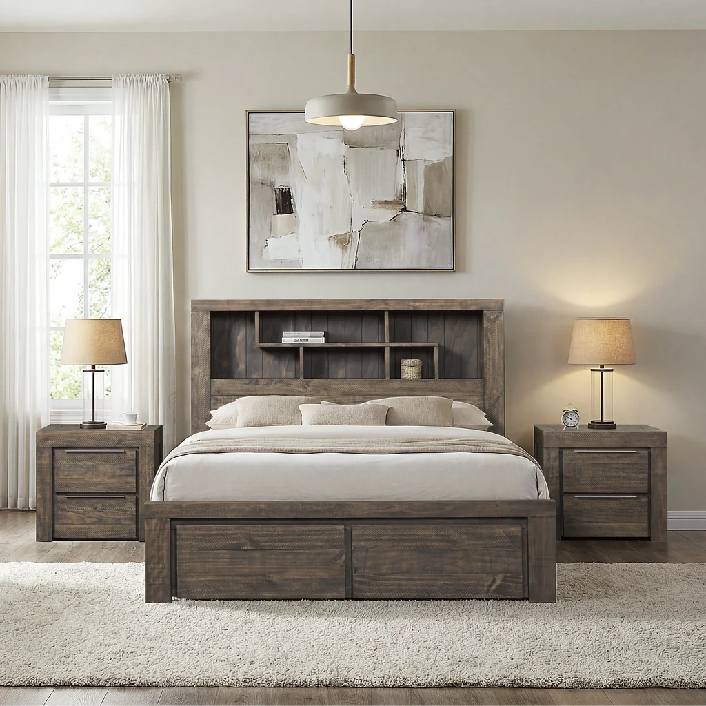 Next-Generation Lawson Bookcase Storage Bed Elegant
