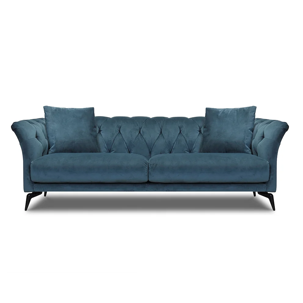 Eco-Friendly Aphrodite 3 Seater Sofa Teal Green Smart