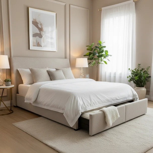 Elegant Casamia Bed with Drawers Unique