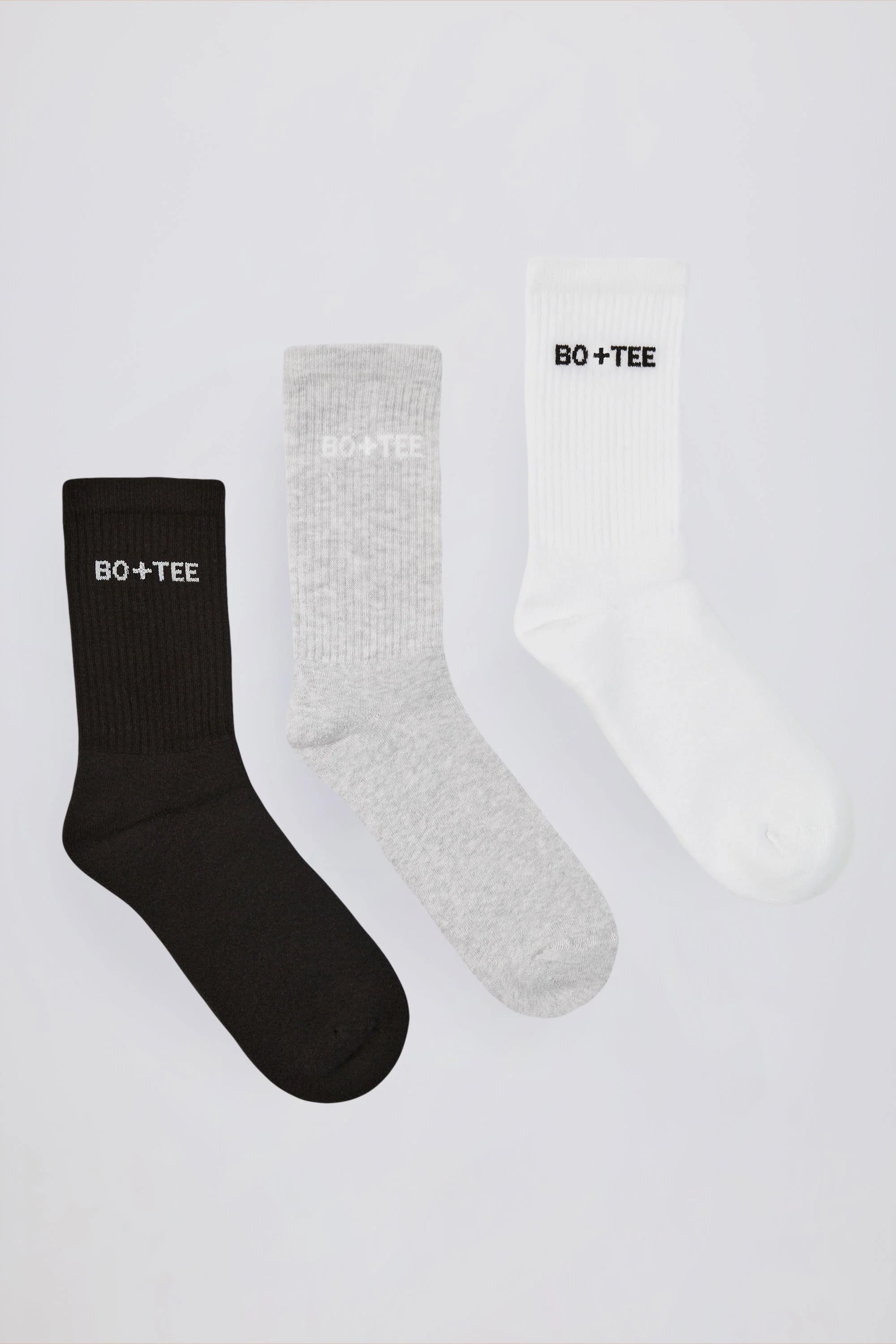 Smart Ribbed Crew Sock Bundle in Multi Official