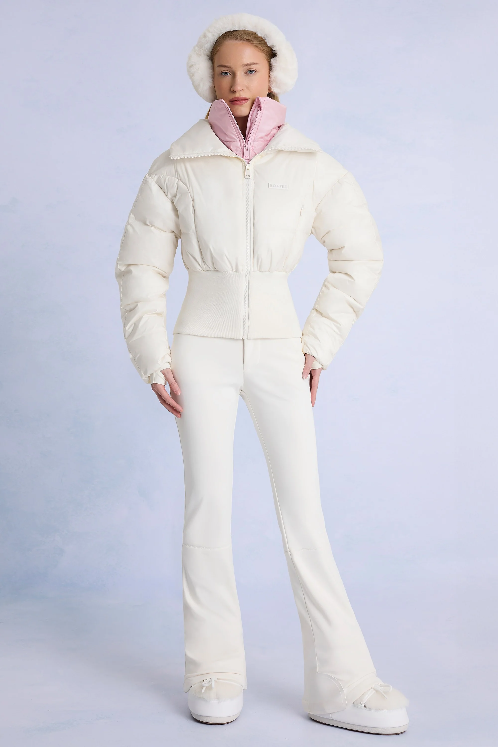 Lightweight Waterproof Layered Ski Jacket in Ice Enhanced