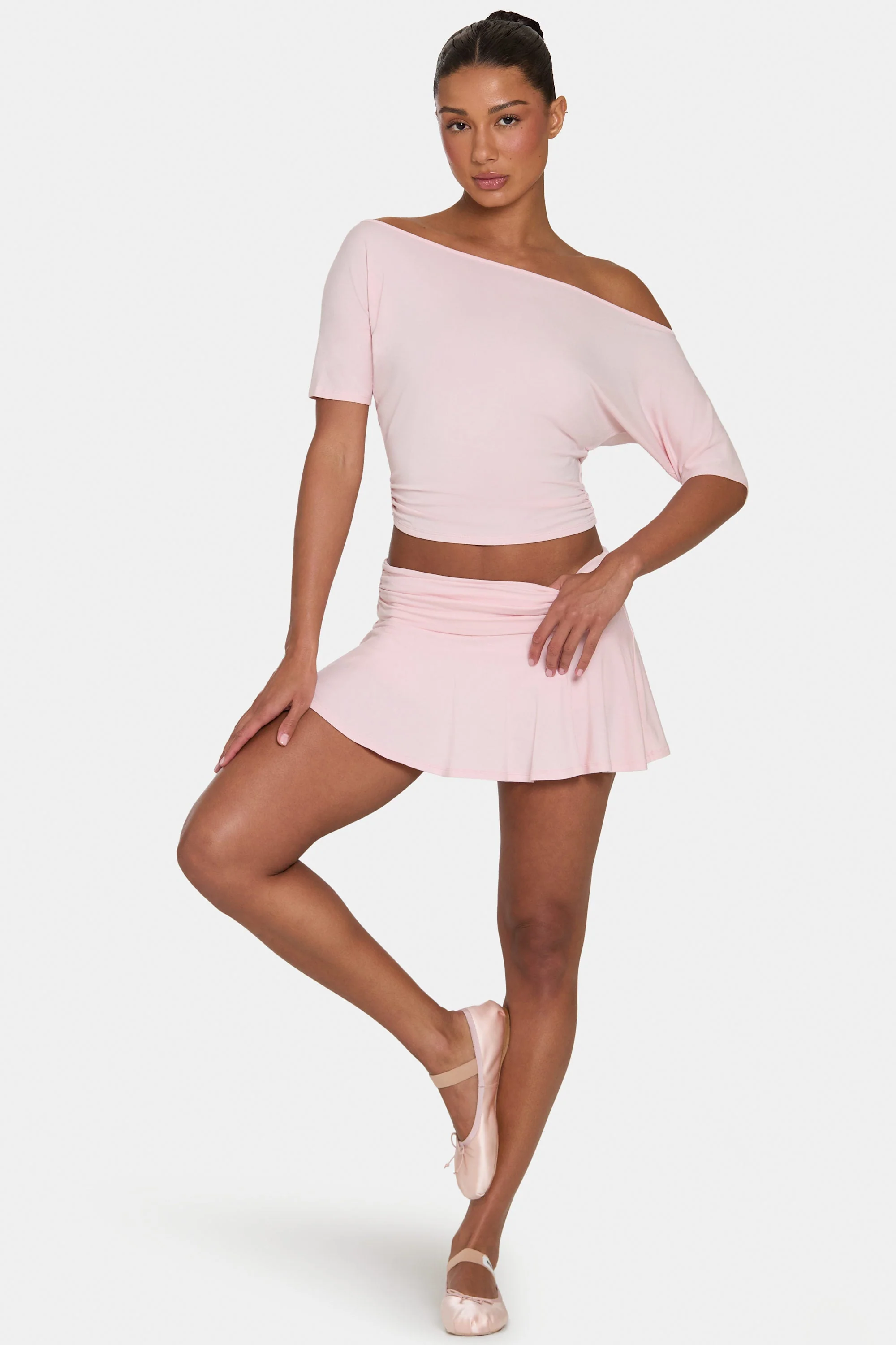 Official ButterCloud™ Mini Skort in Blush Efficient