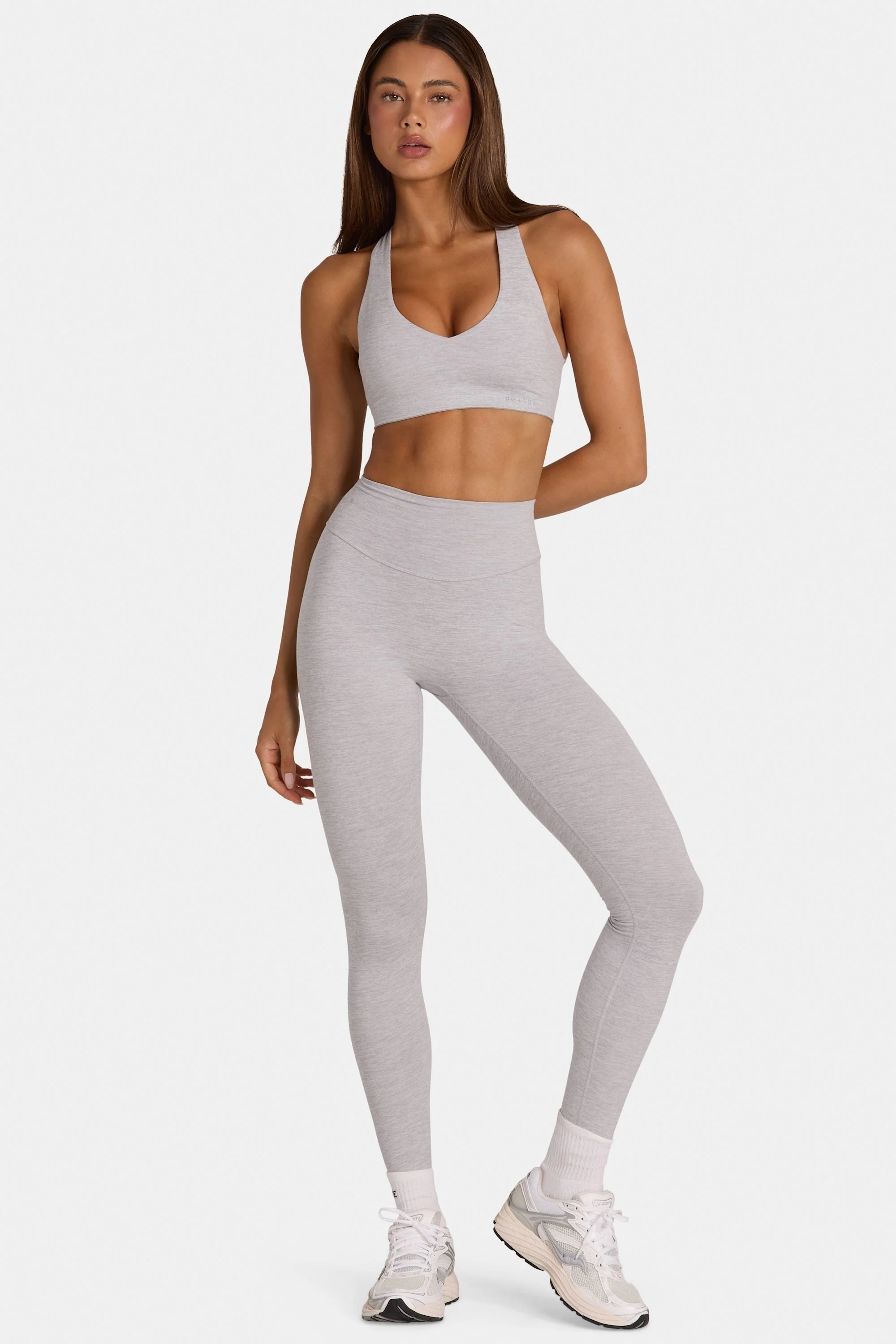 Proven Soft Active Full-Length Leggings in Grey Marl First-Class