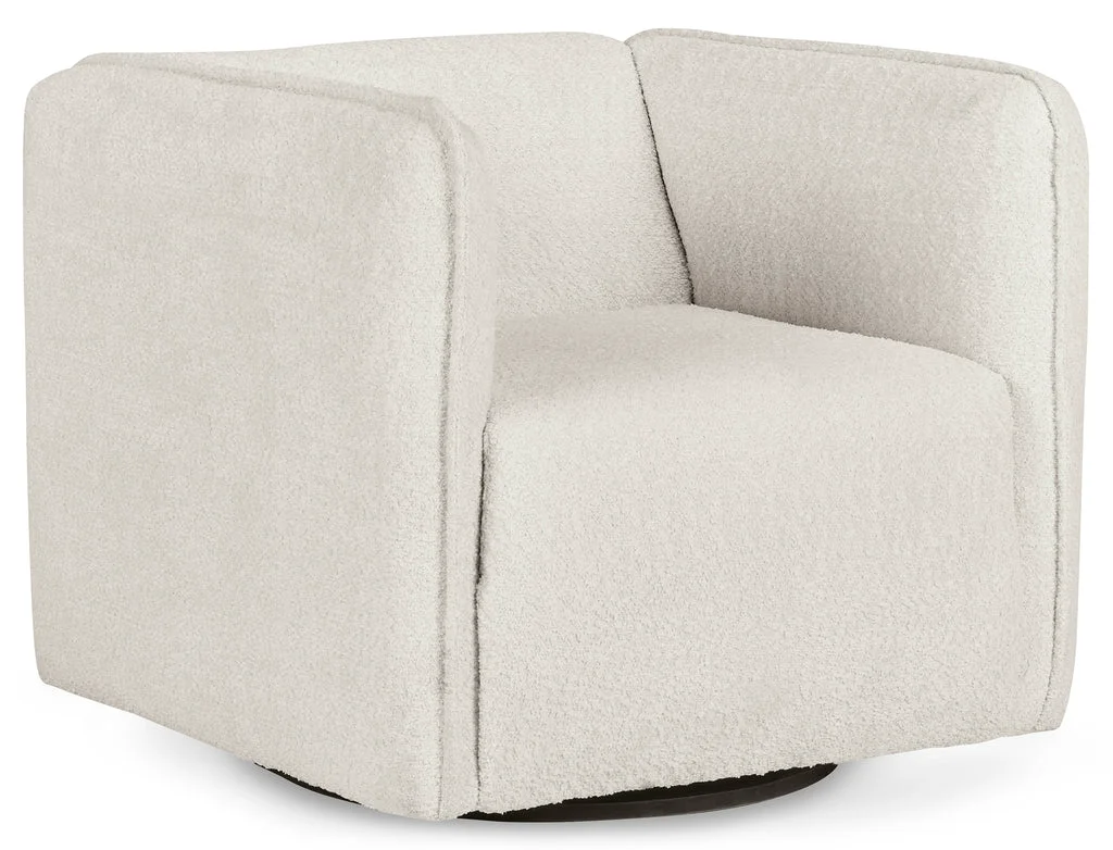 Genuine Jordan Swivel Accent Chair – White Light Grey Reusable