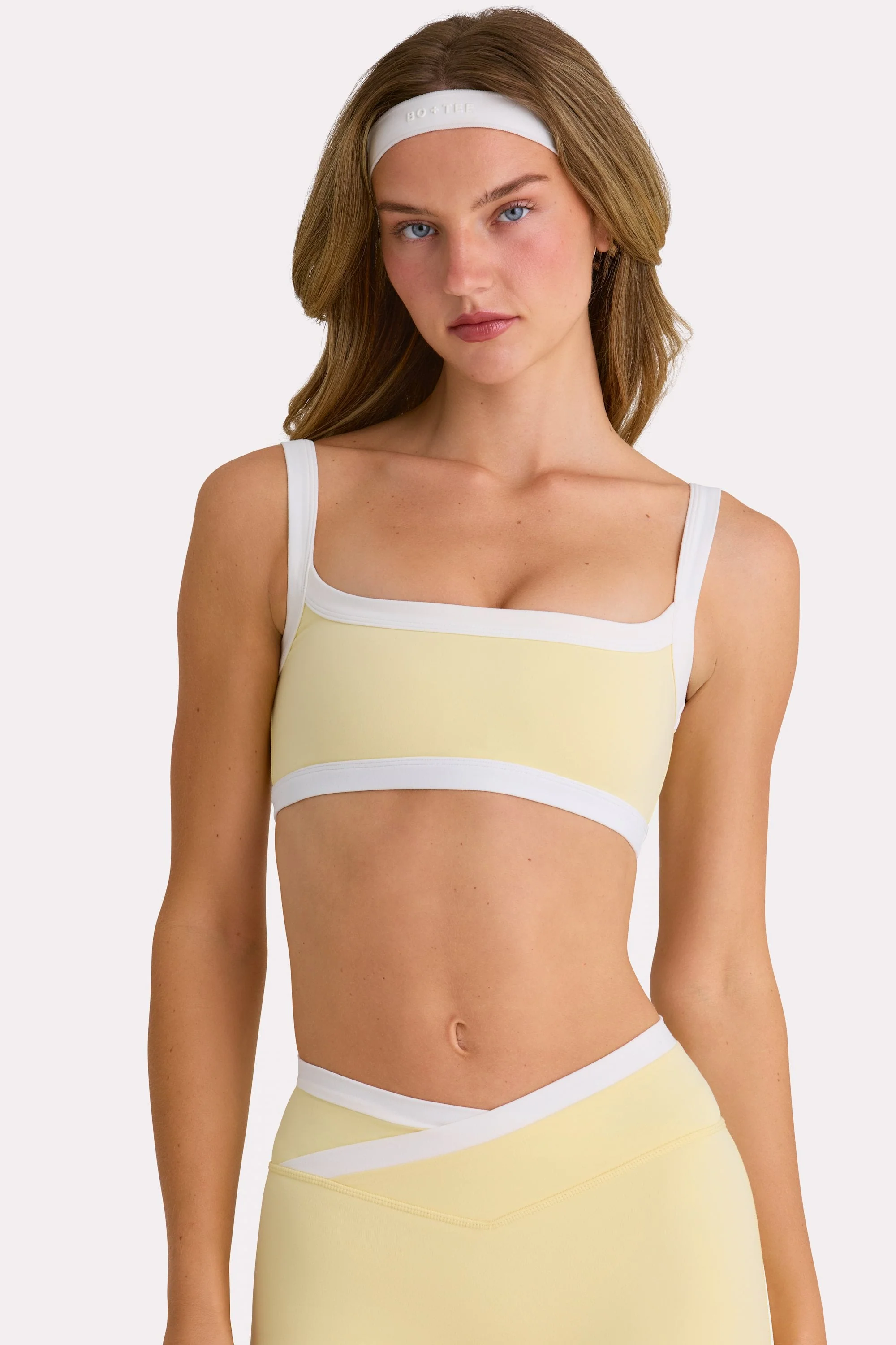 Excellent Soft Active Sports Bra in Lemon User-Friendly