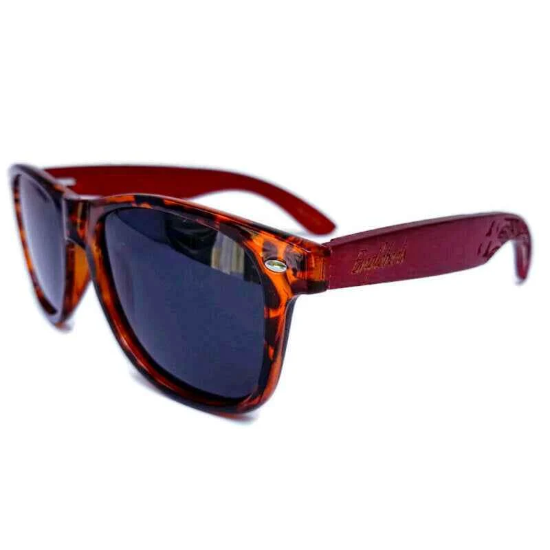 Soft Engleberts Polarized Sunglasses – Red Bamboo with Engraved UV400 Protection Lightweight