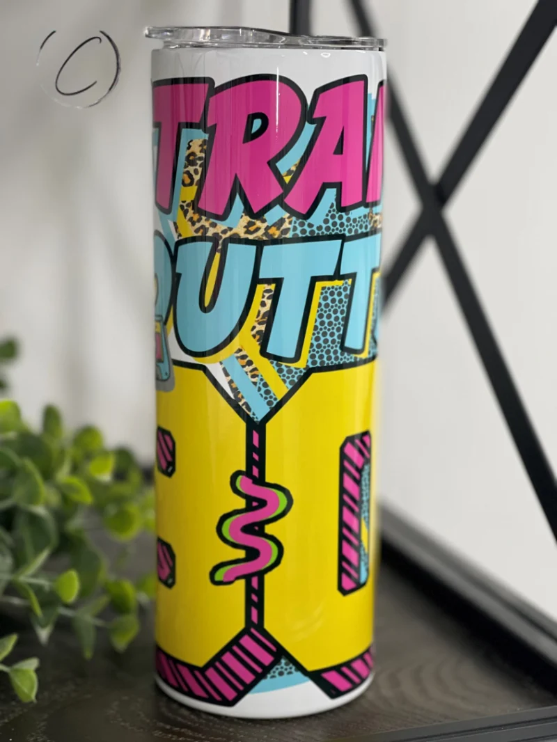Pure Straight 80s Style Drinkware for Nostalgic Sipping Convenient