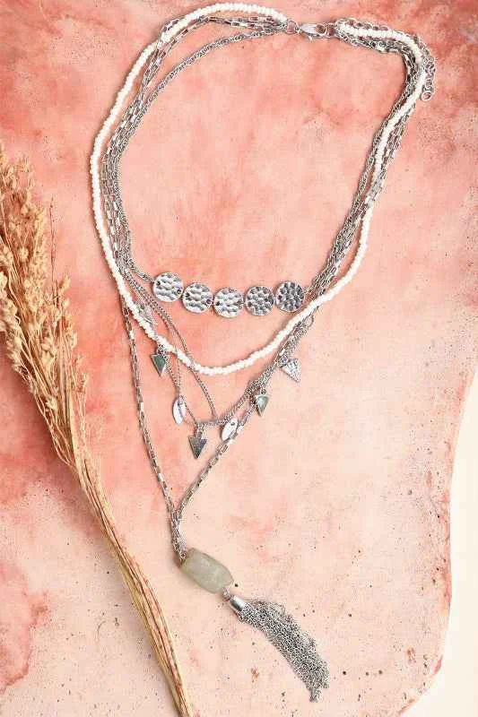 Minimalist Multi Chain Jade Necklace for Elegant Layered Look Exclusive