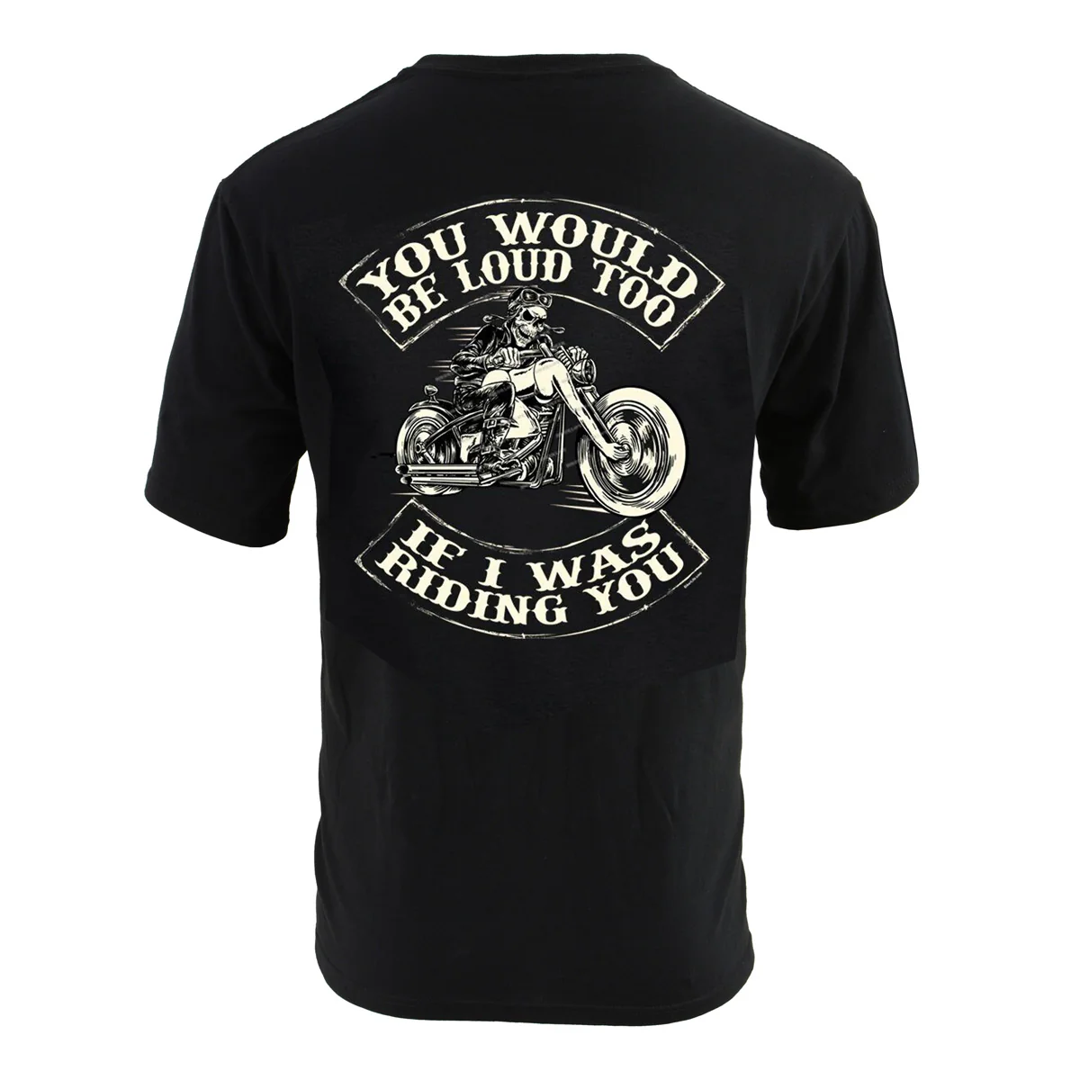 Reusable Milwaukee Leather BCC116010 Men’s Black ‘You Would Be Loud Too’ Motorcycle Cotton Print T-Shirt Superior