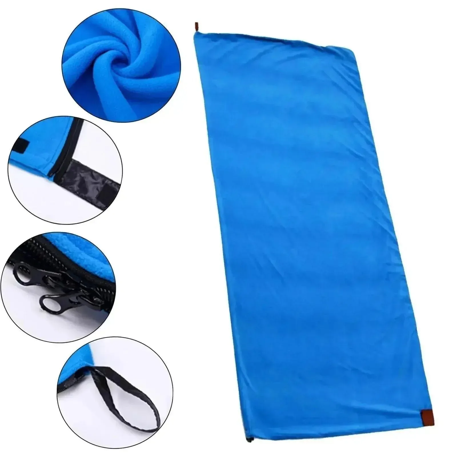 Sophisticated Soft Fleece Camping Blanket – Sleeping Bag Liner for Outdoor Adult Backpacking Refined