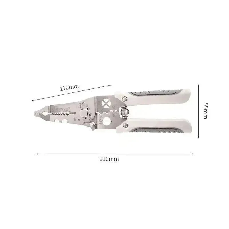 Pure Wire Stripping Crimping Tool Set – Carbon Steel Electrician Pliers Relaxed