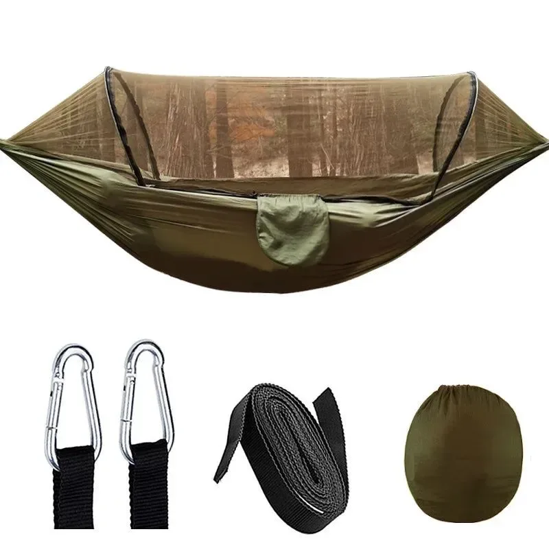 Efficient Auto Quick-Opening Mosquito Net Hammock – Outdoor Camping Swing Chair with Bug Protection Trusted