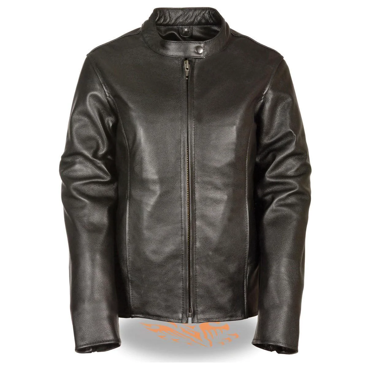 Breathable Milwaukee Leather LKL2720 Women’s Black Classic Side Lace Leather Motorcycle Jacket Practical