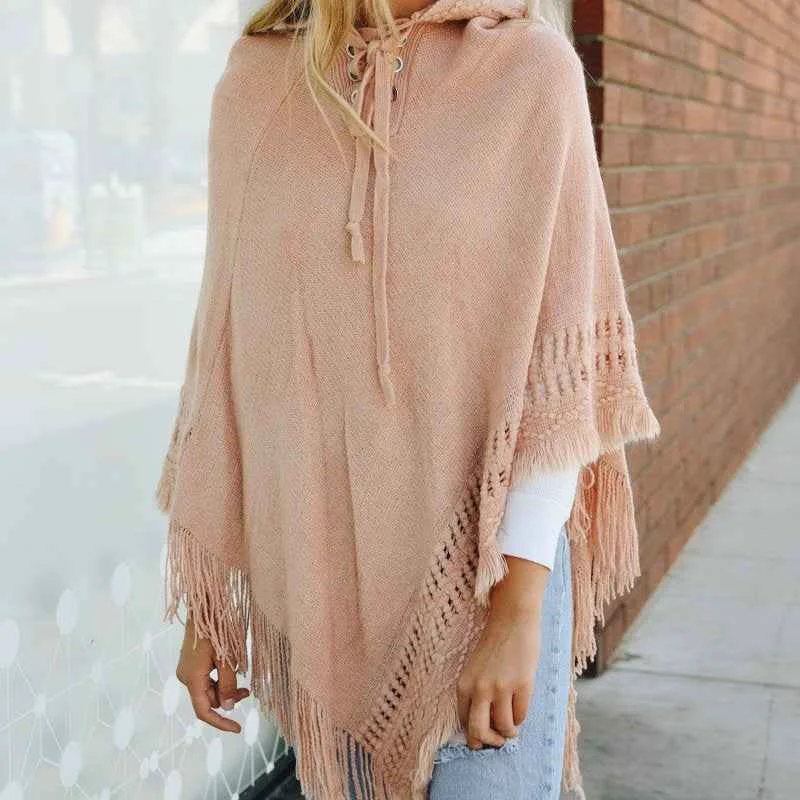 Proven Knit Hooded Poncho Dependable