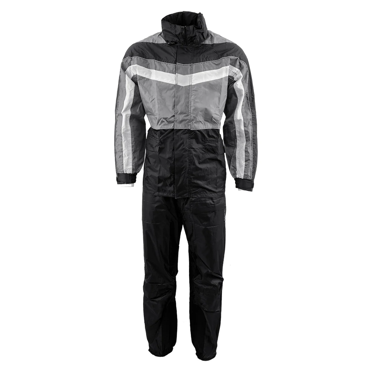 Safe NexGen Men’s SH2226 Black and Grey Hooded Water Proof Rain Suit Smart
