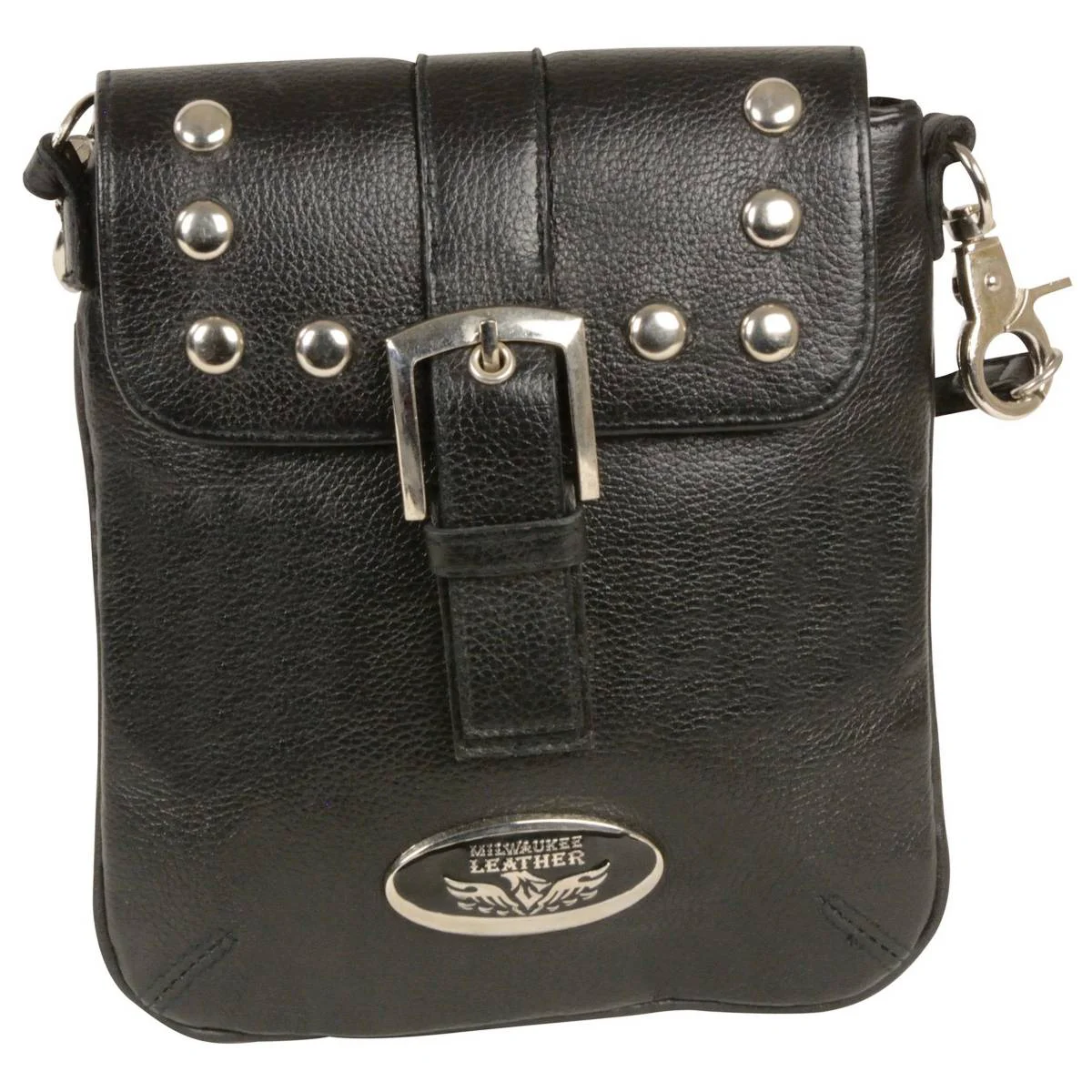 Specialty Milwaukee Leather MP8805 Women’s Black Small Leather Studded Shoulder Bag Optimized